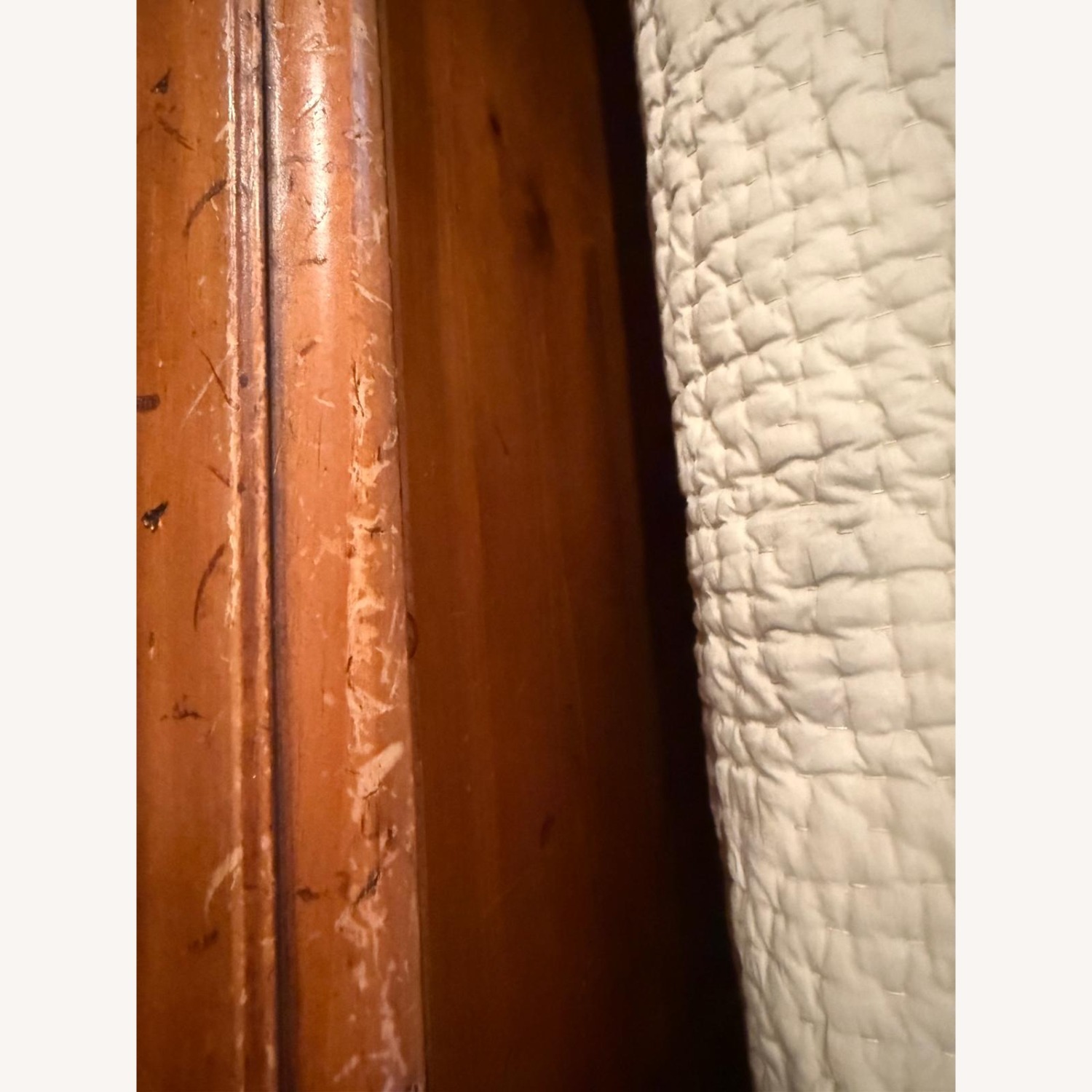 Dark Brown Wood King Bed - image-3