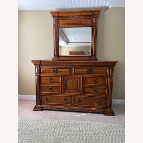 Used Wood Dresser with Mirror for sale on AptDeco