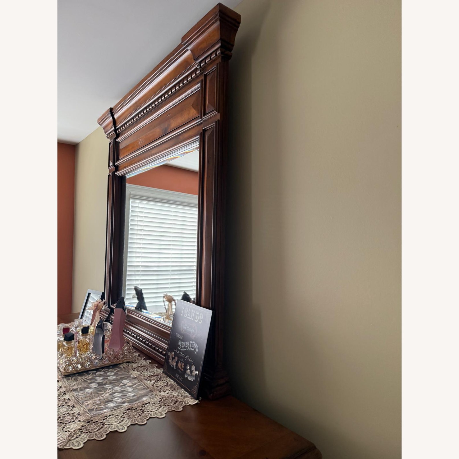 Wood Dresser with Mirror - image-2