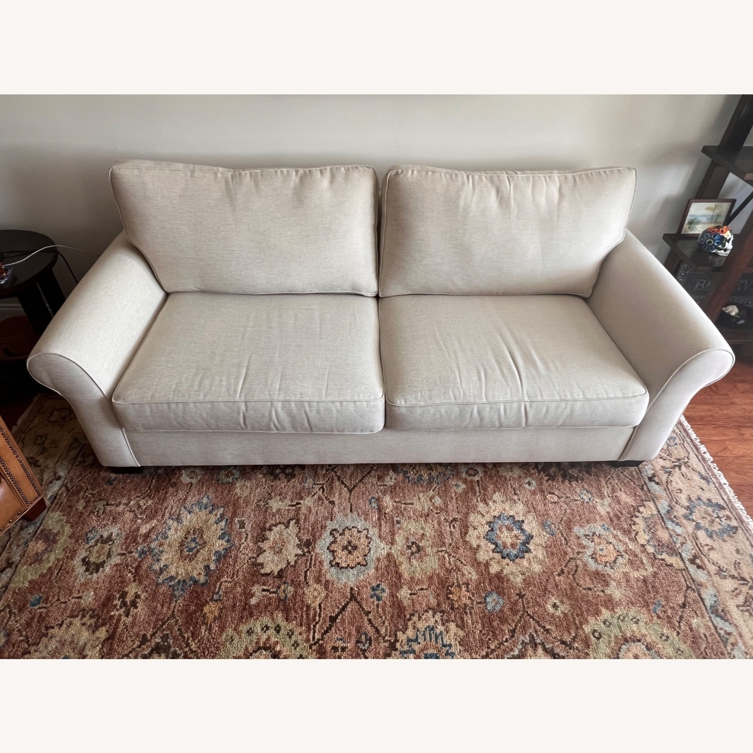 Pottery Barn Natural Fabric 2 Seater Sofa - image-3