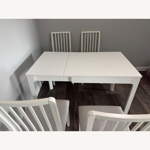 Used IKEA EKEDALEN White Wood Dining Table for sale on AptDeco