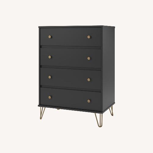 Used Novogratz Owen Black Wood Dresser for sale on AptDeco