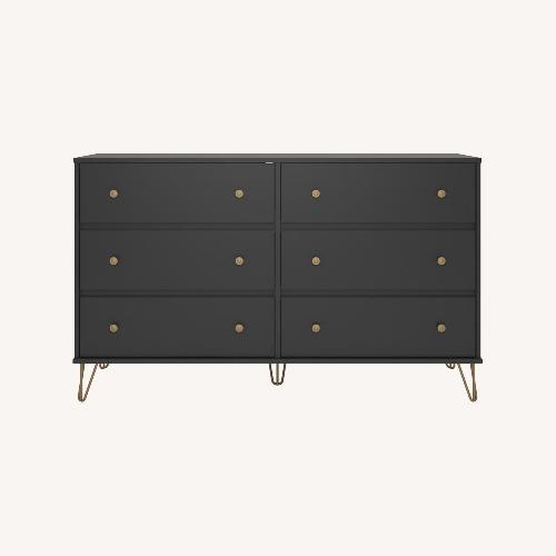 Used Novogratz Owen Black Wood Dresser for sale on AptDeco