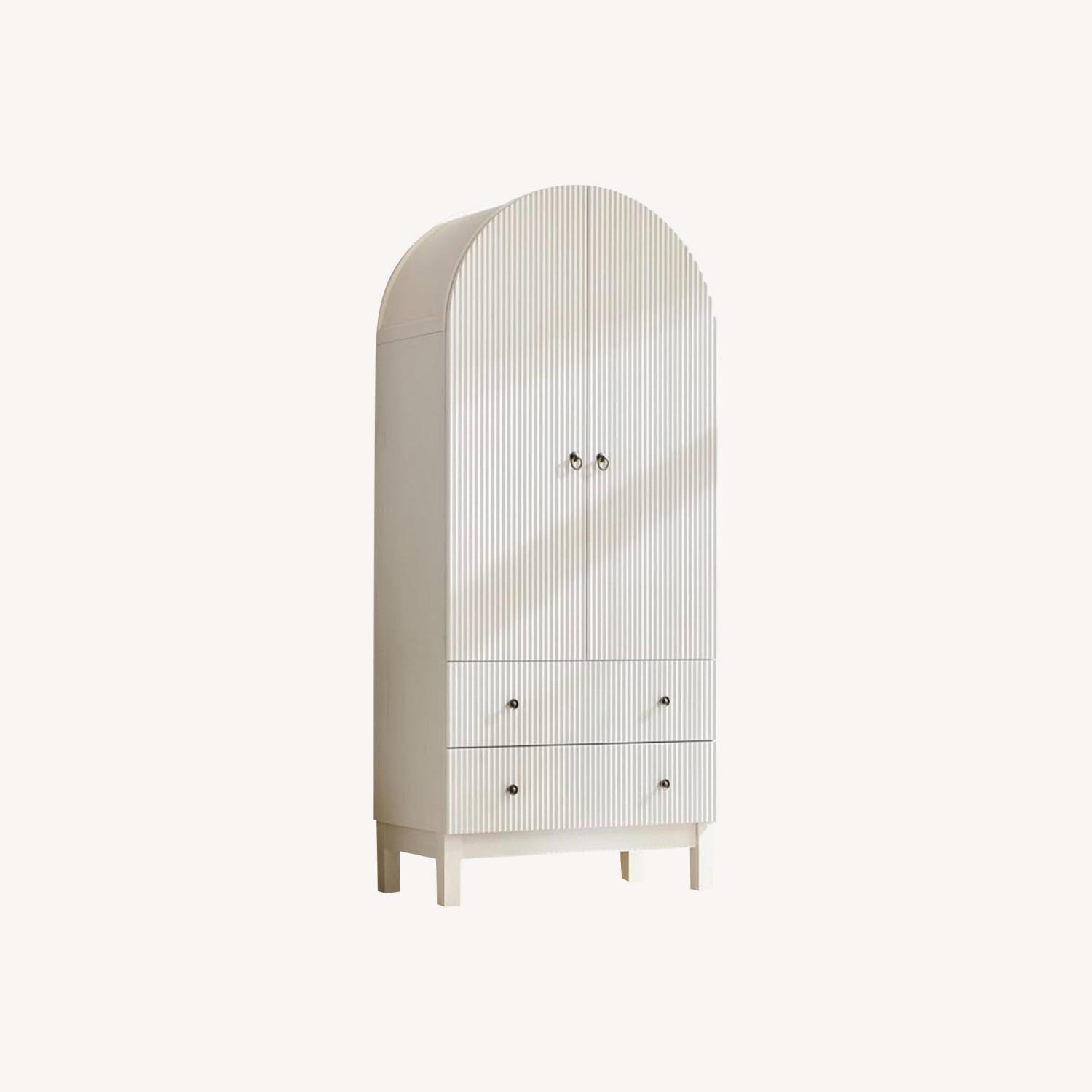 Amazon White Wood Armoire - image-0