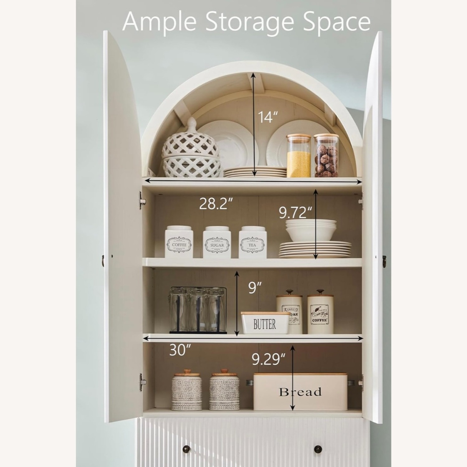 Amazon White Wood Armoire - image-4