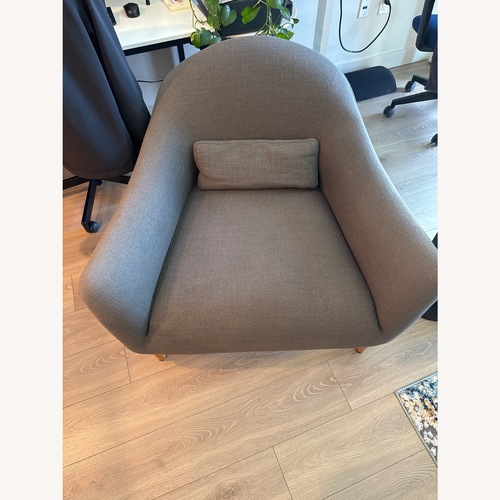 Used Crate & Barrel Pennie Arm Chair- Gray for sale on AptDeco
