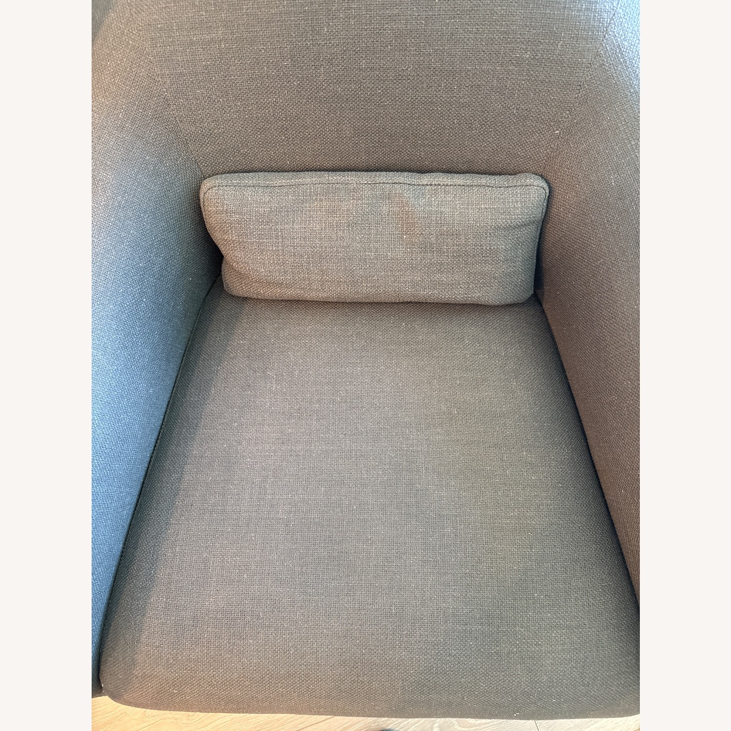 Crate & Barrel Pennie Arm Chair- Gray - image-4