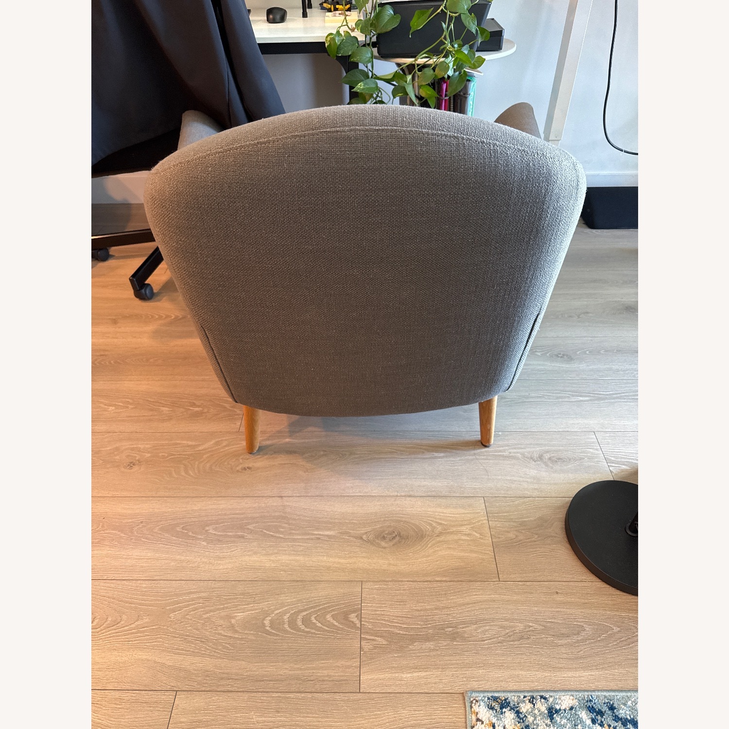 Crate & Barrel Pennie Arm Chair- Gray - image-6