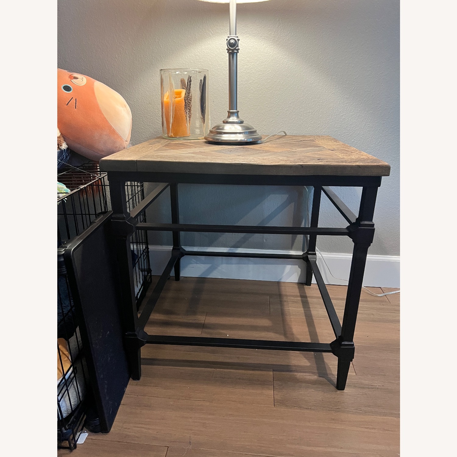 Pottery Barn Light Brown Wood Side Tables - image-3