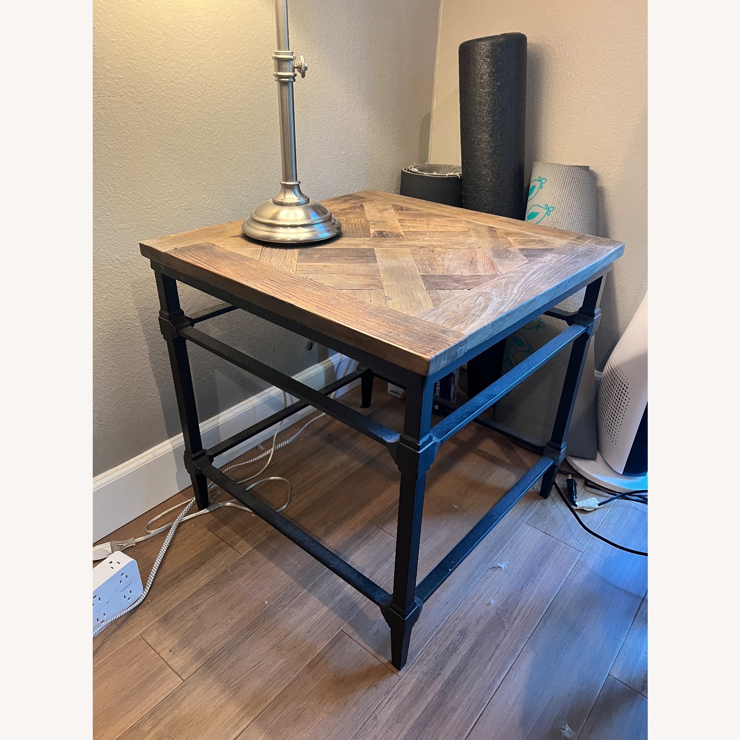 Pottery Barn Light Brown Wood Side Tables - image-2