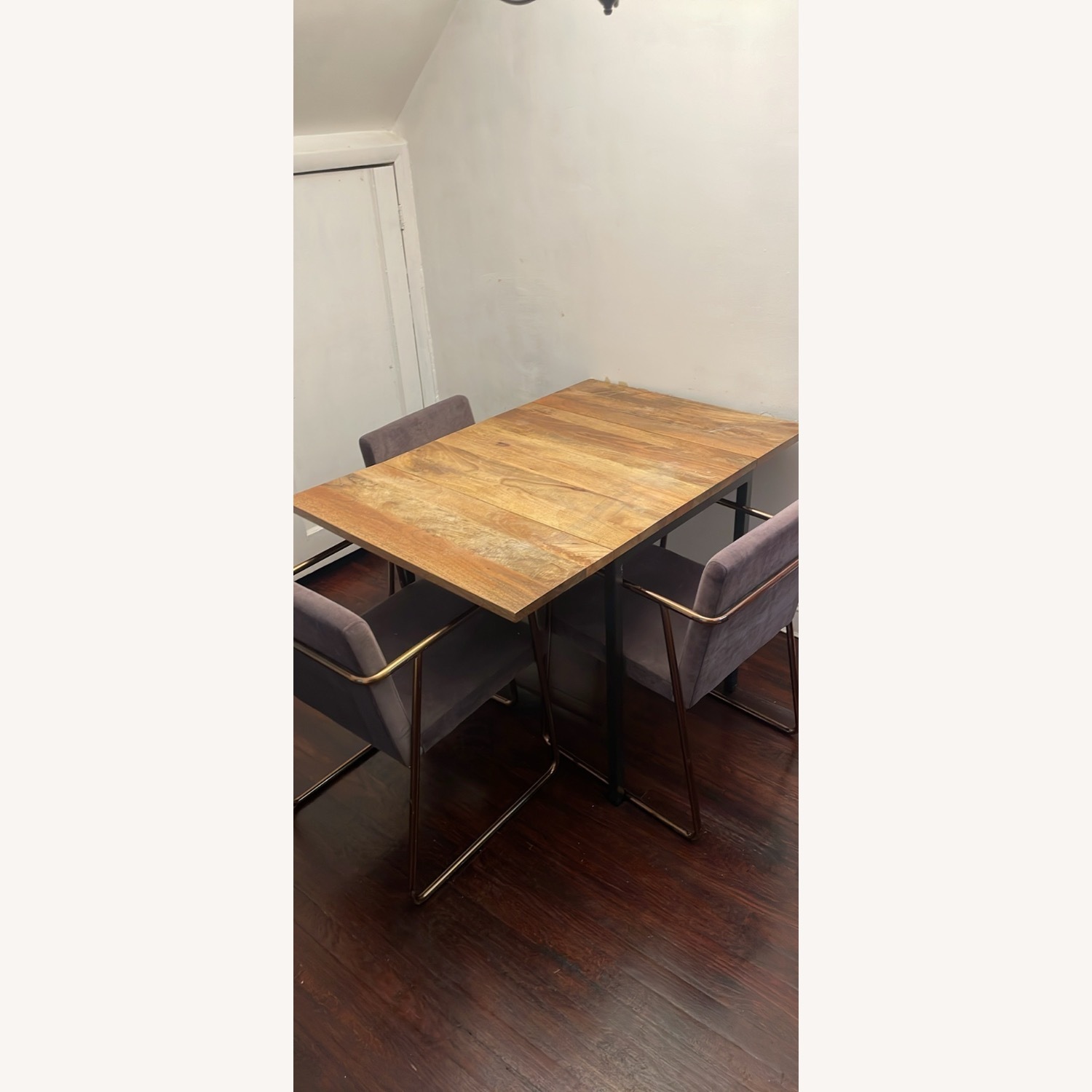 West Elm Box Frame Drop Leaf Extendable Table (24"–48") - image-0