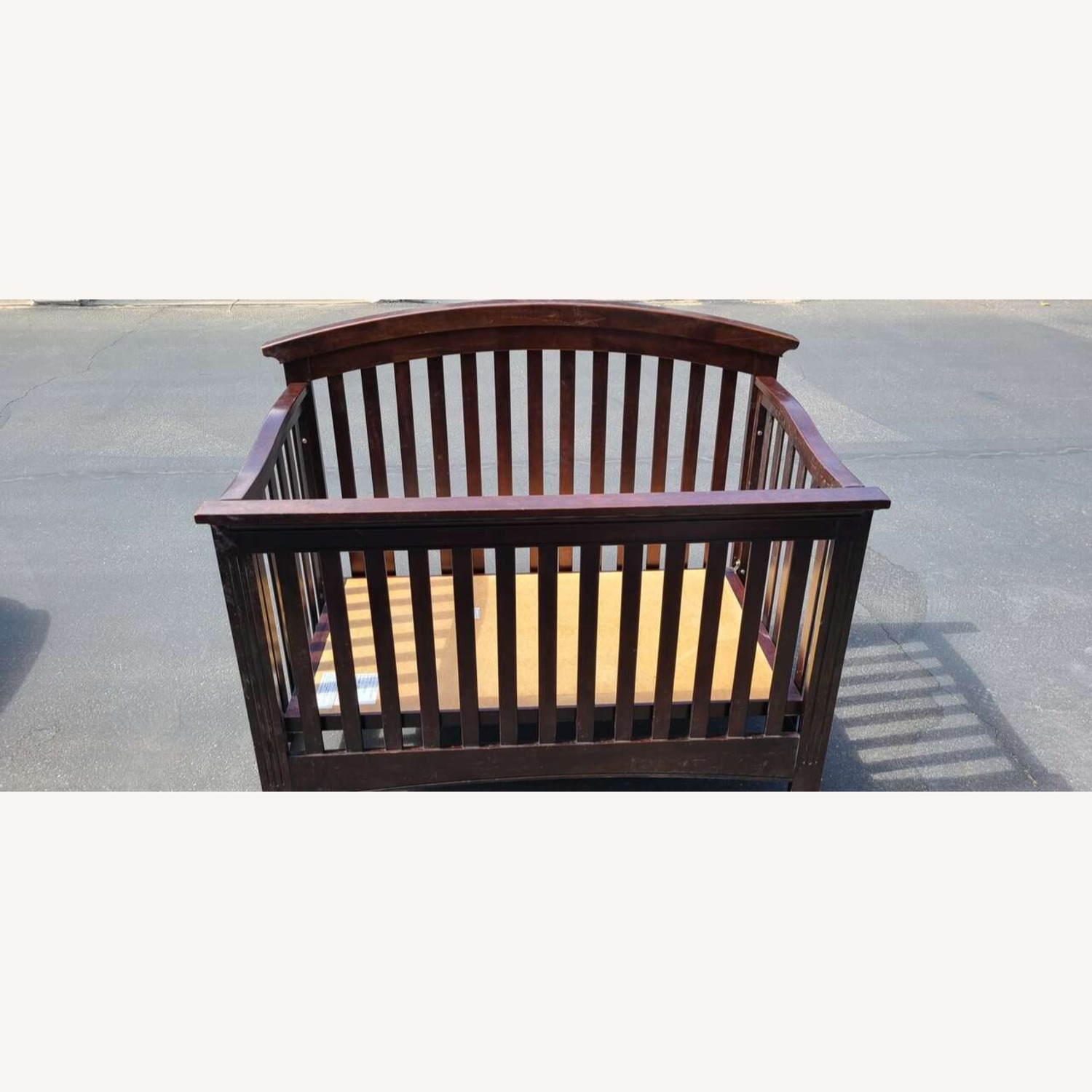 Quality Bliss Curved Top Wood Crib - image-1