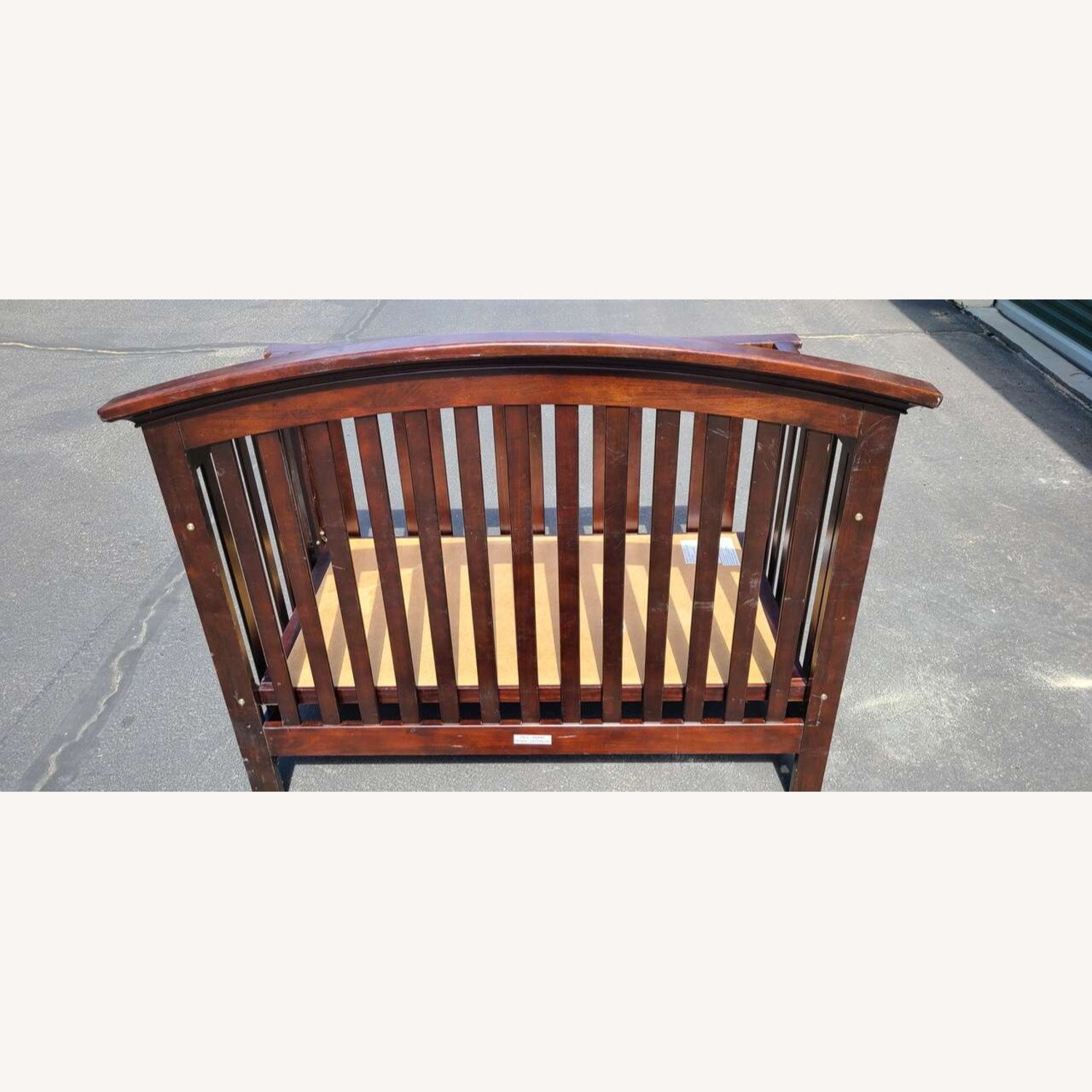Quality Bliss Curved Top Wood Crib - image-2