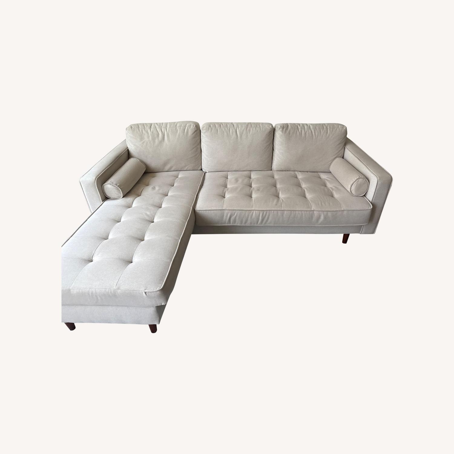 AllModern Natural Fabric 2 Piece Sectional - image-0