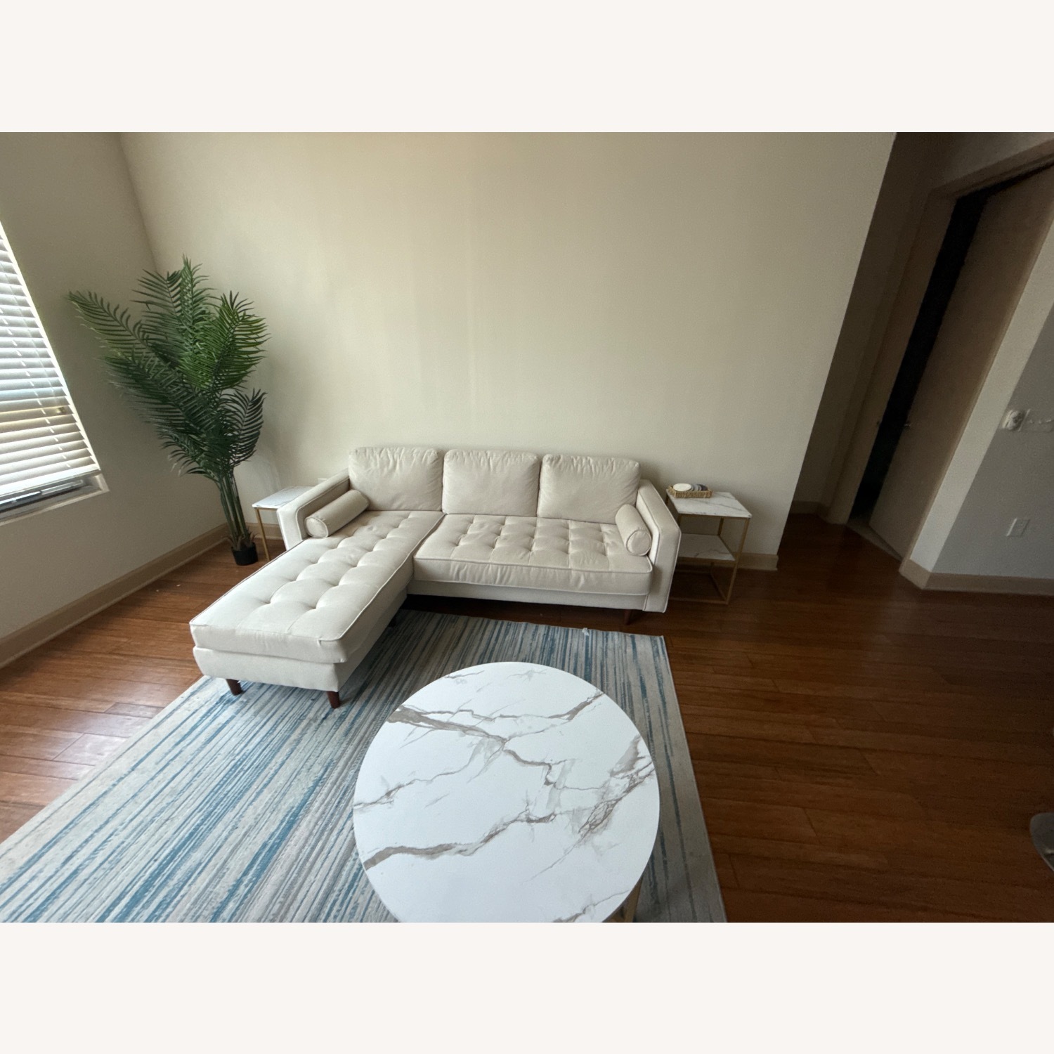 AllModern Natural Fabric 2 Piece Sectional - image-2