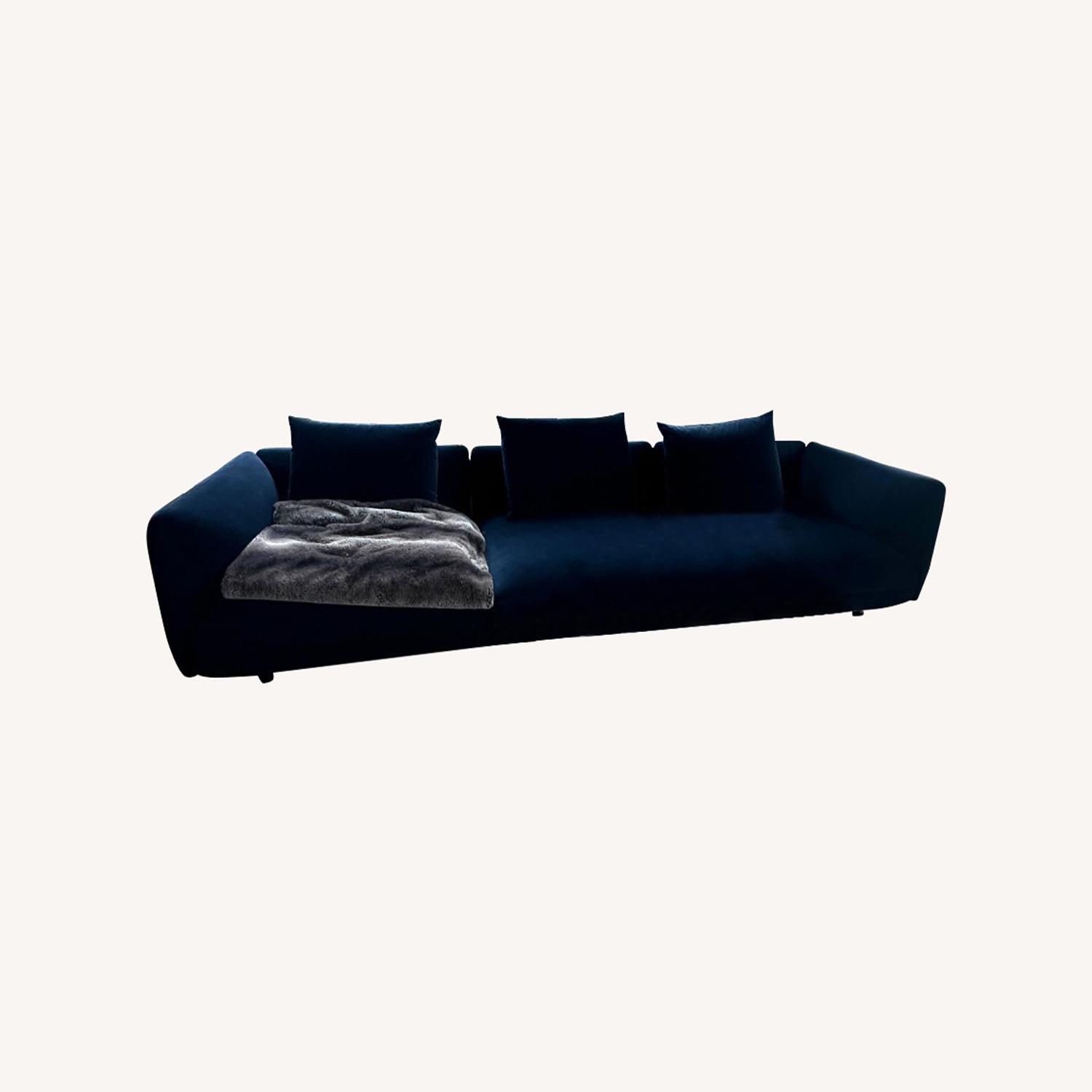 BoConcept Salamanca Blue Velvet 3+ Seater Sofa - image-5