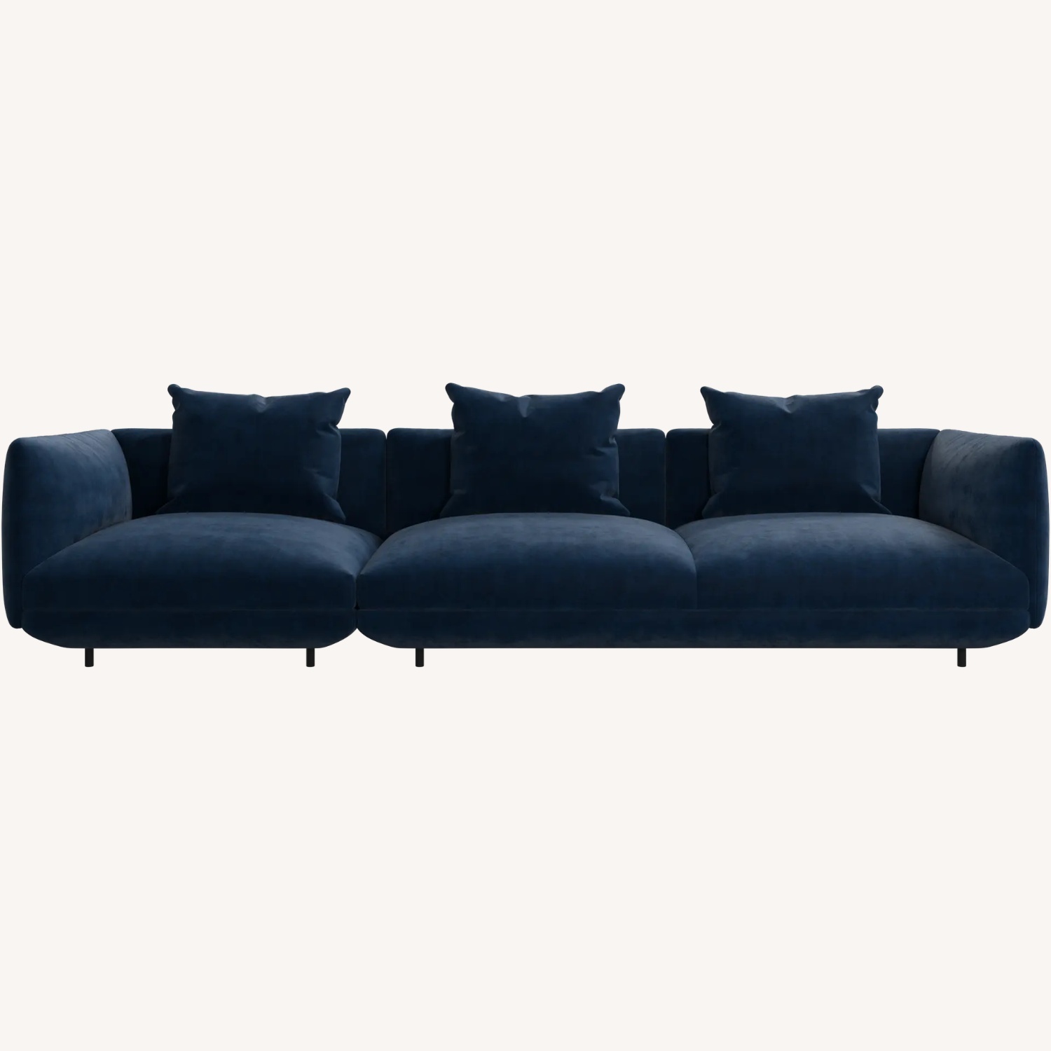 BoConcept Salamanca Blue Velvet 3+ Seater Sofa - image-4
