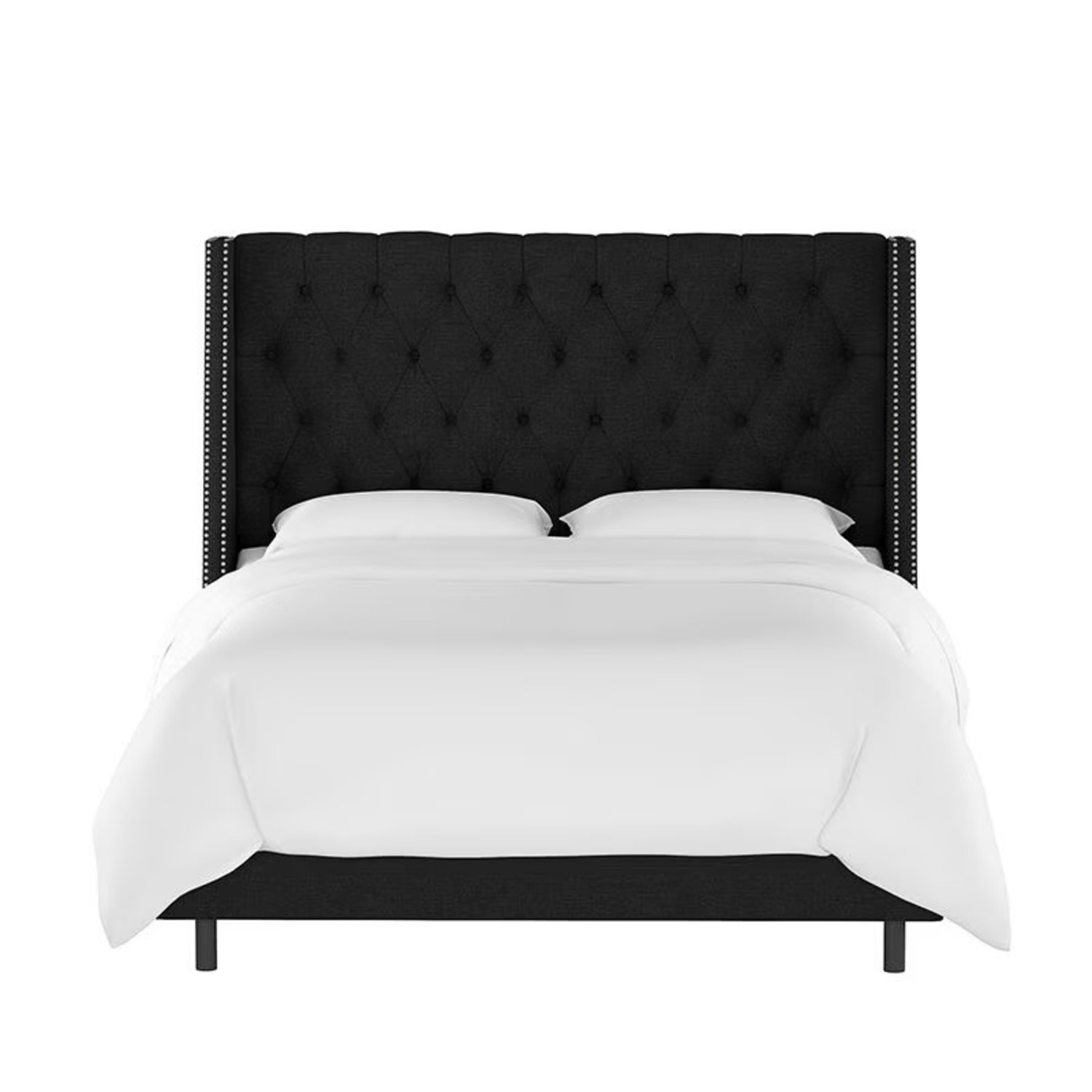 Skyline Furniture Arlette Upholstered Wingback Bed - image-4