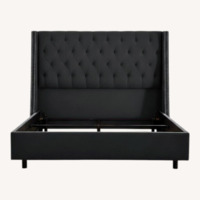 Skyline Furniture Arlette Upholstered Wingback Bed