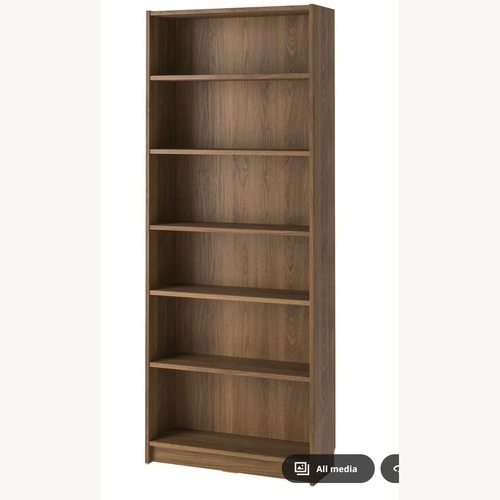 Used IKEA Billy Bookcase in Brown Walnut Color for sale on AptDeco