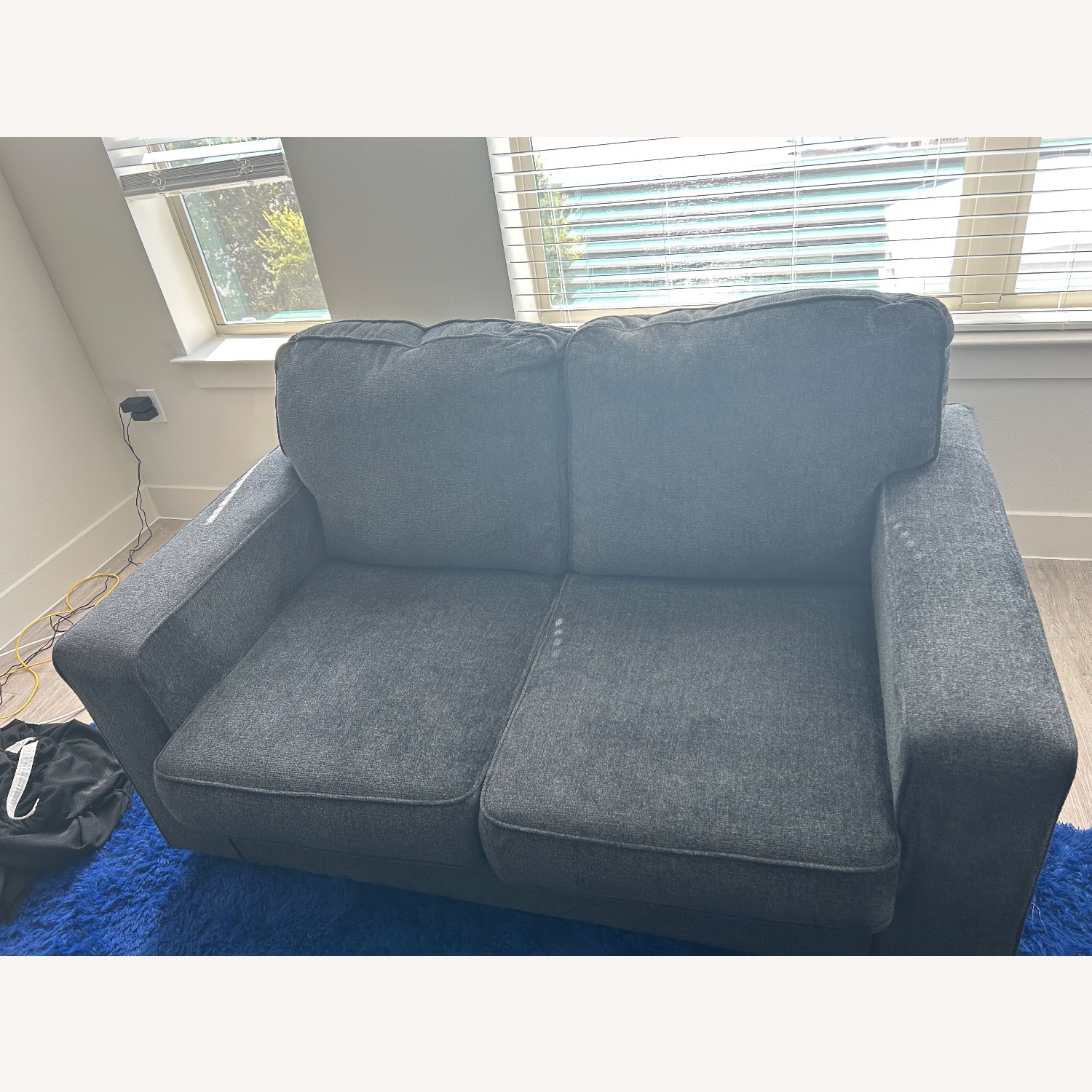 Ashley Furniture Altari Dark Gray Fabric 2 Seater Sofa - image-3