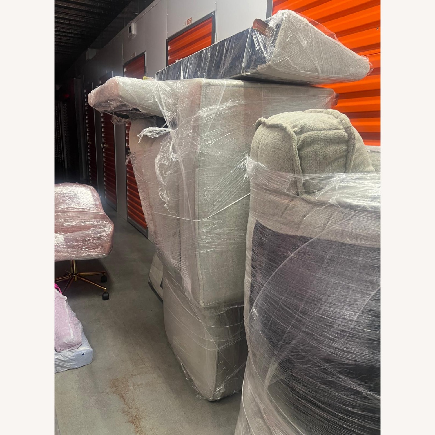 Ashley Furniture Natural Sleeper Sofa - image-3