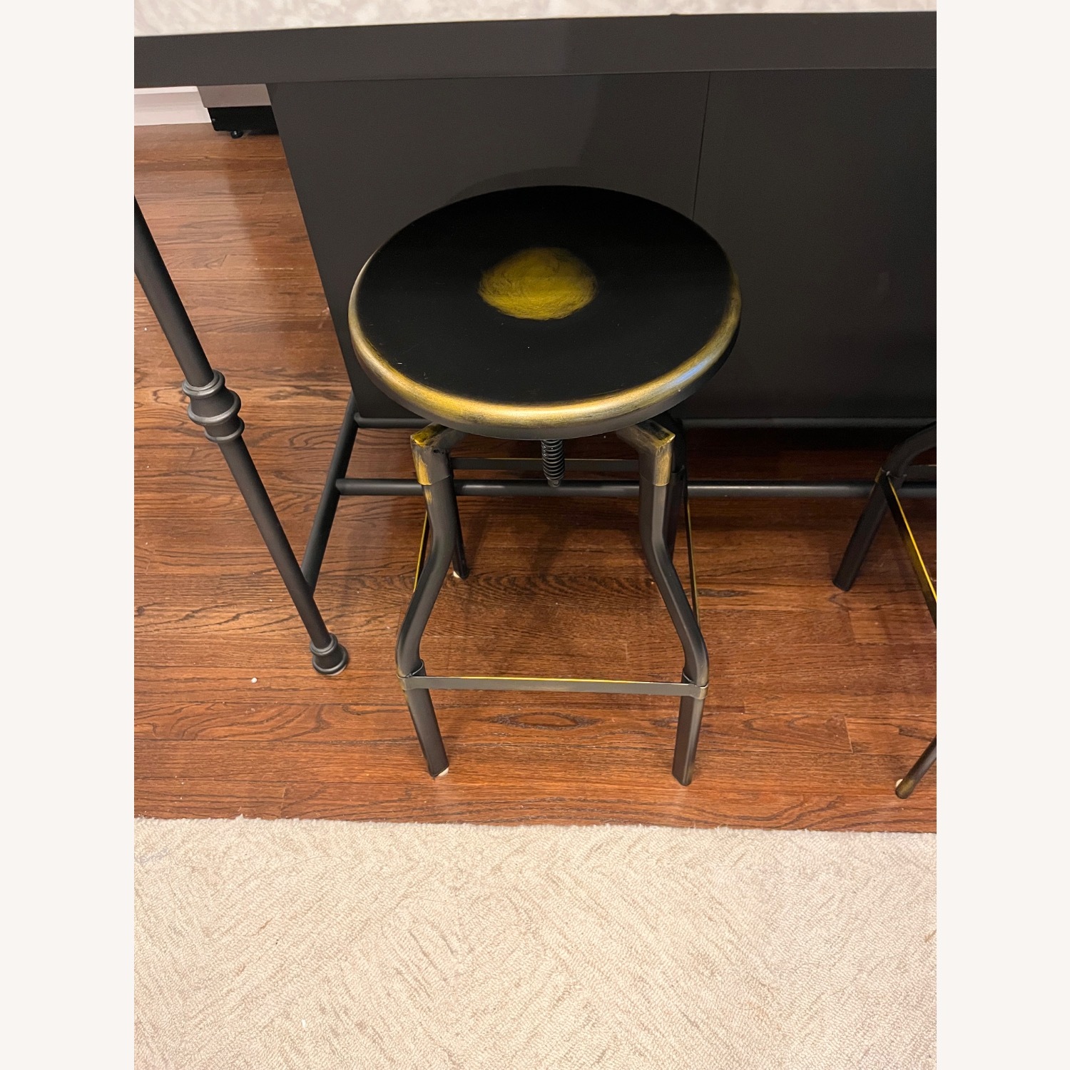 Home Depot Black Metal Stools - image-2
