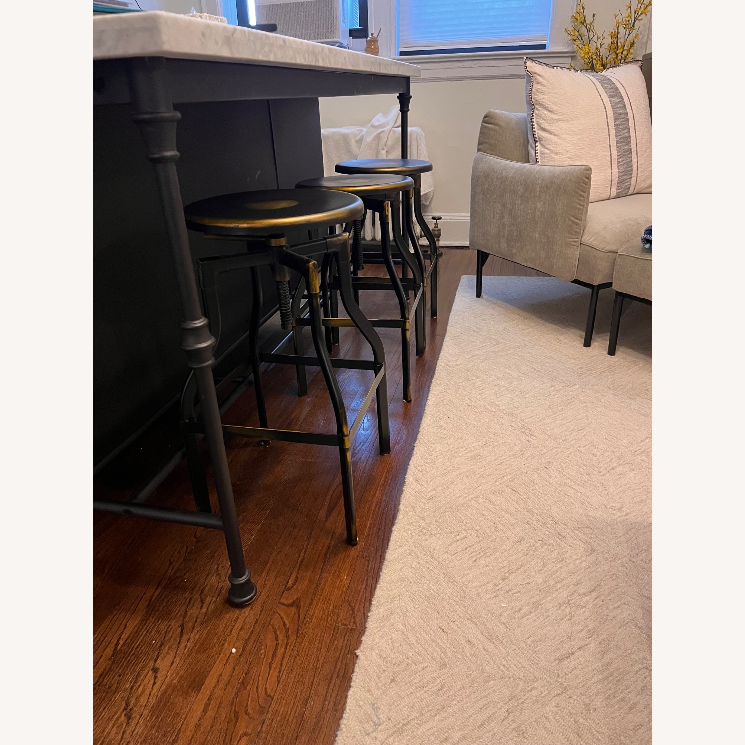 Home Depot Black Metal Stools - image-3