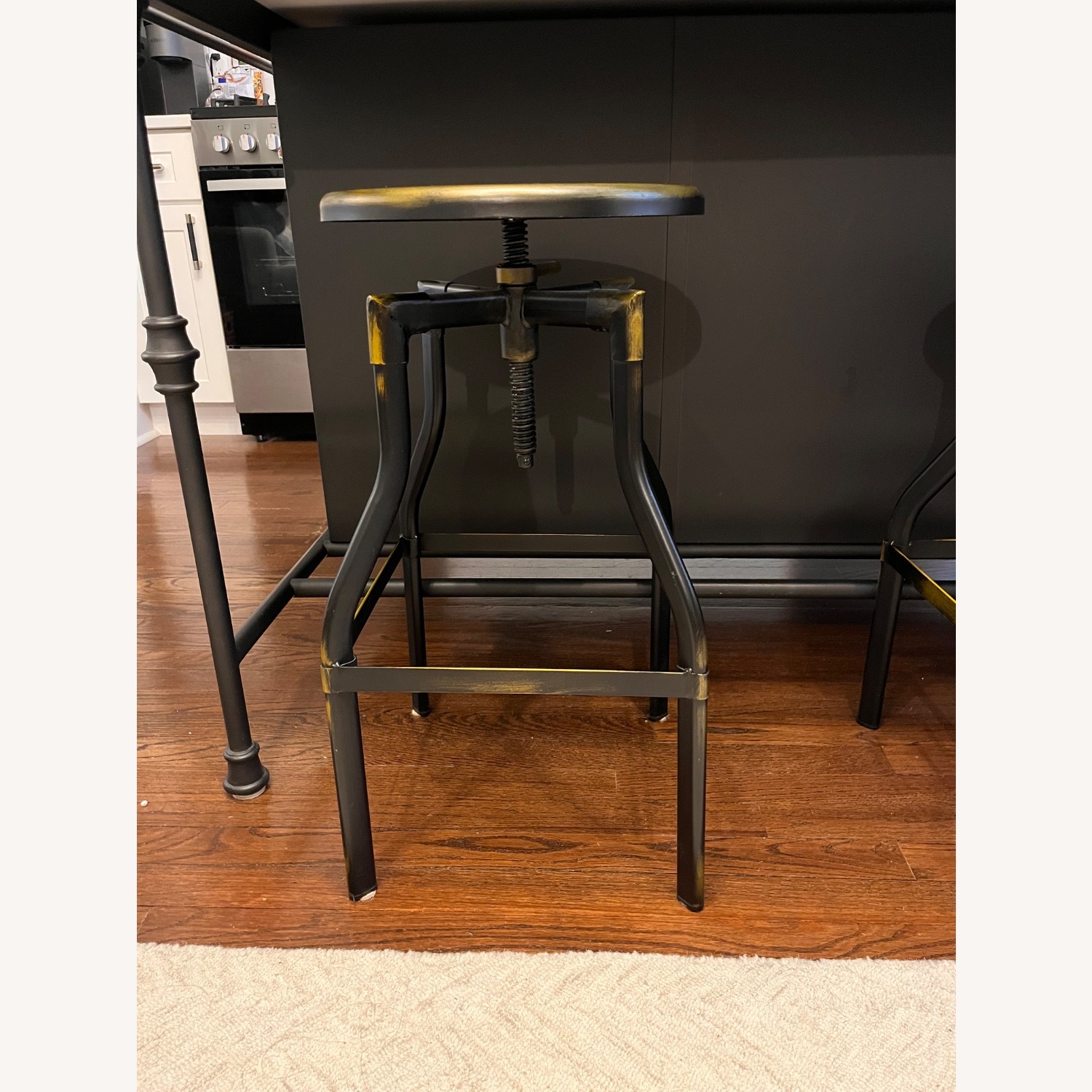 Home Depot Black Metal Stools - image-1