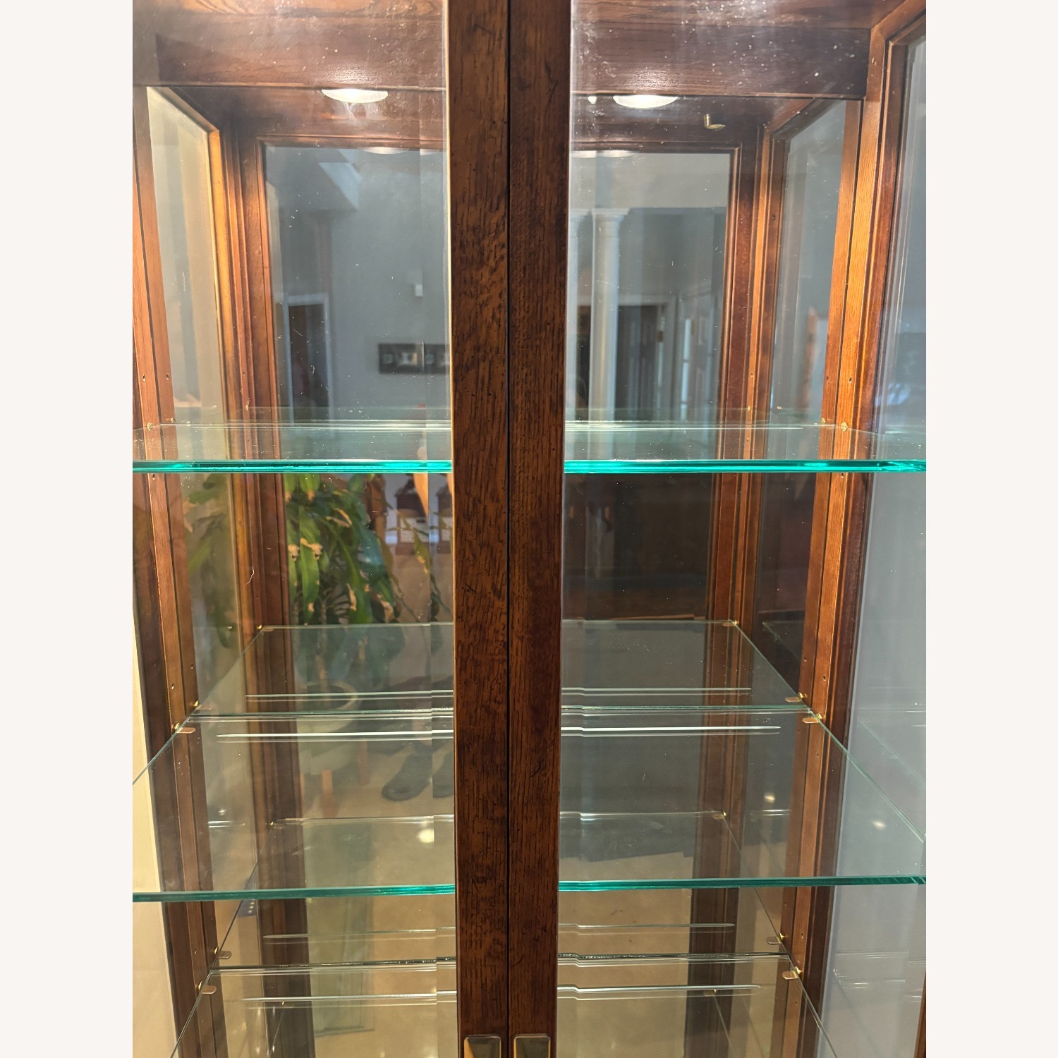 Henredon Scene One Dark Brown Wood Wall Unit - image-1