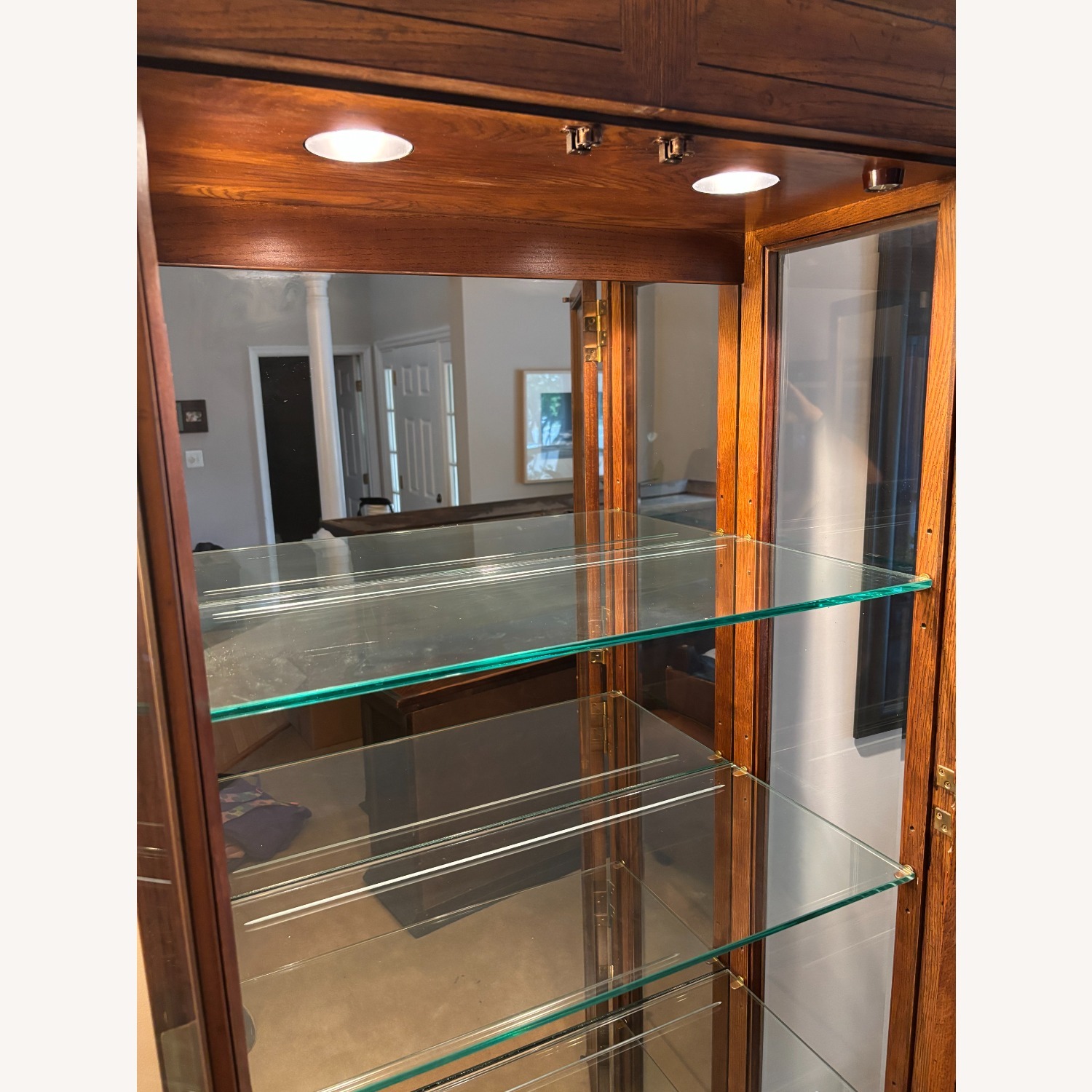 Henredon Scene One Dark Brown Wood Wall Unit - image-2