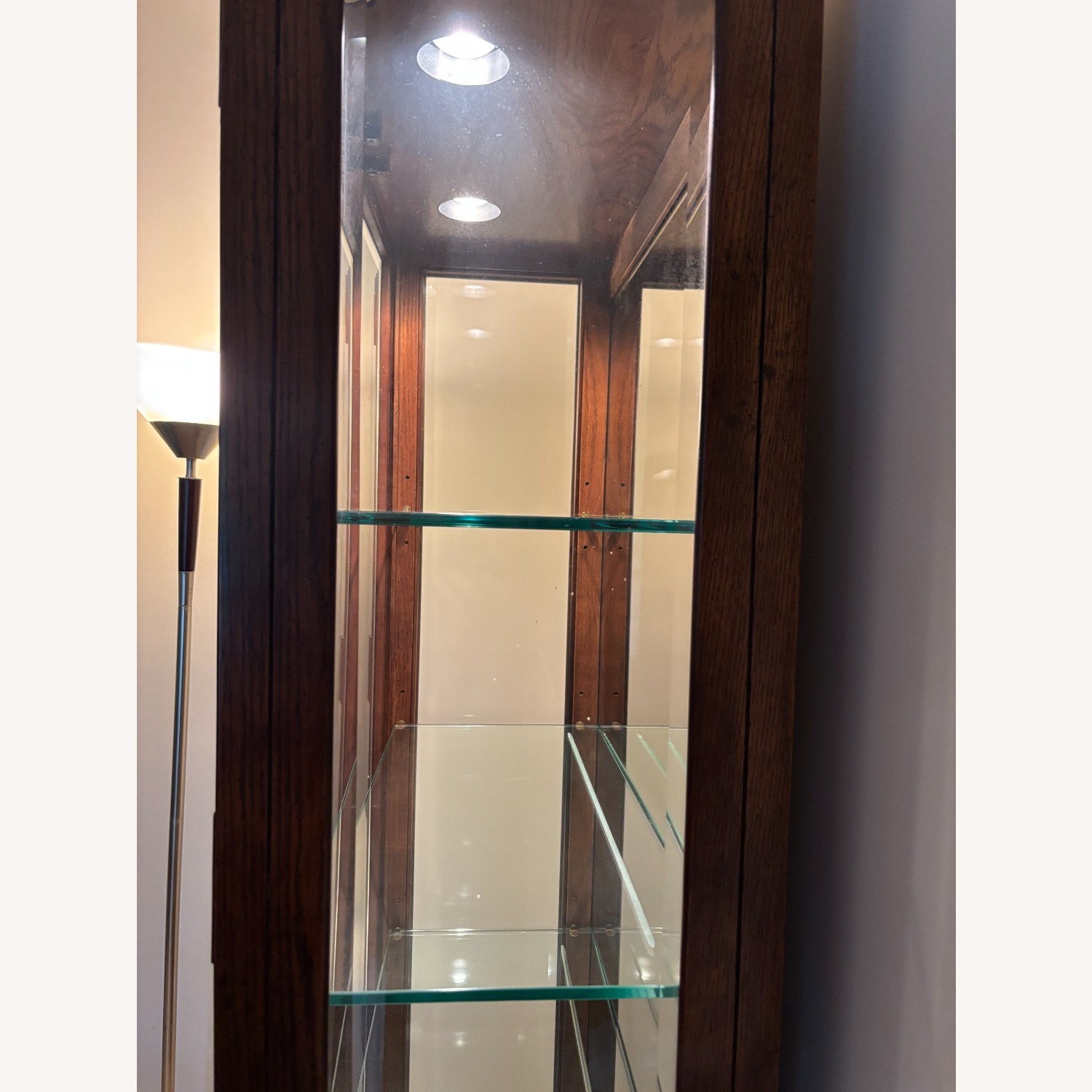 Henredon Scene One Dark Brown Wood Wall Unit - image-4