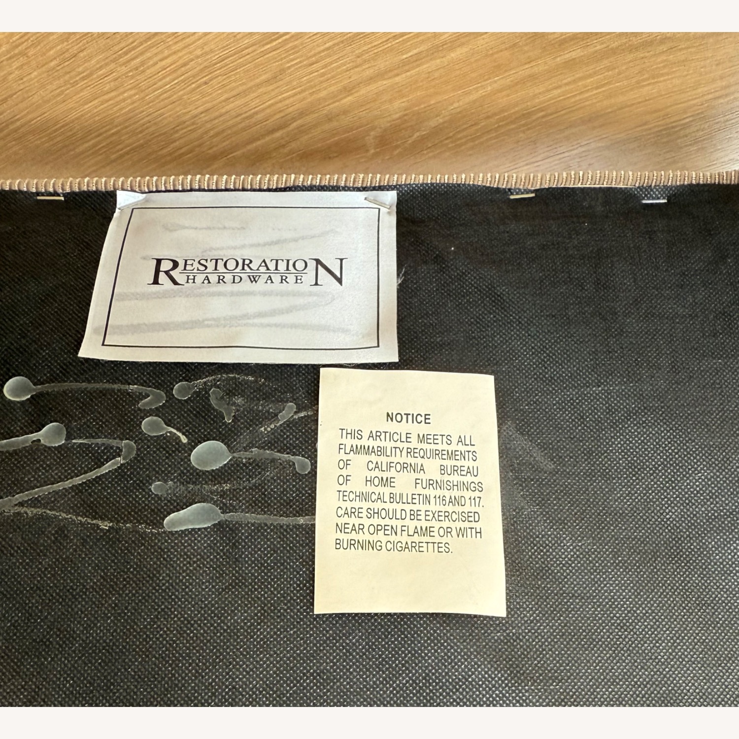 Restoration Hardware  Empire Parsons Light Brown Accent Chairs - image-9