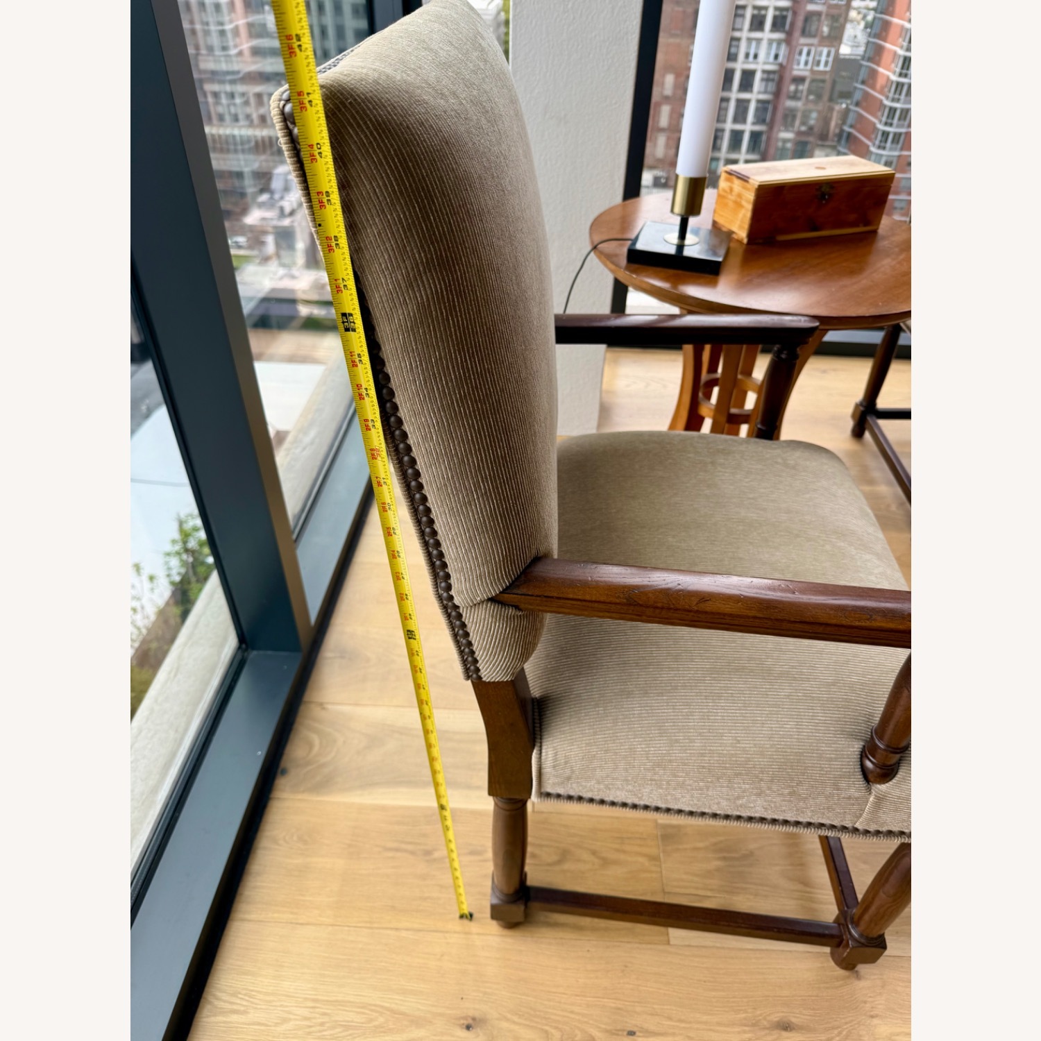 Restoration Hardware  Empire Parsons Light Brown Accent Chairs - image-2