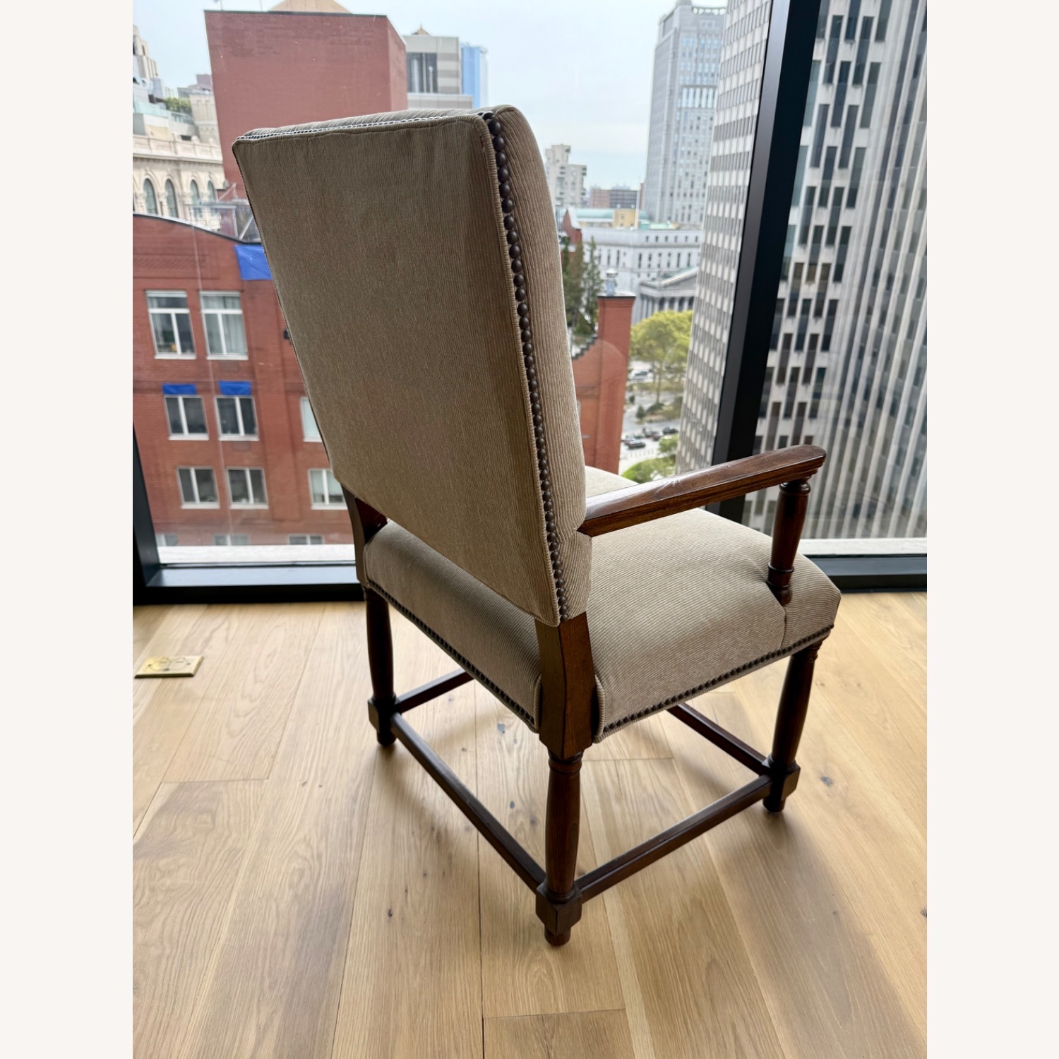 Restoration Hardware  Empire Parsons Light Brown Accent Chairs - image-6