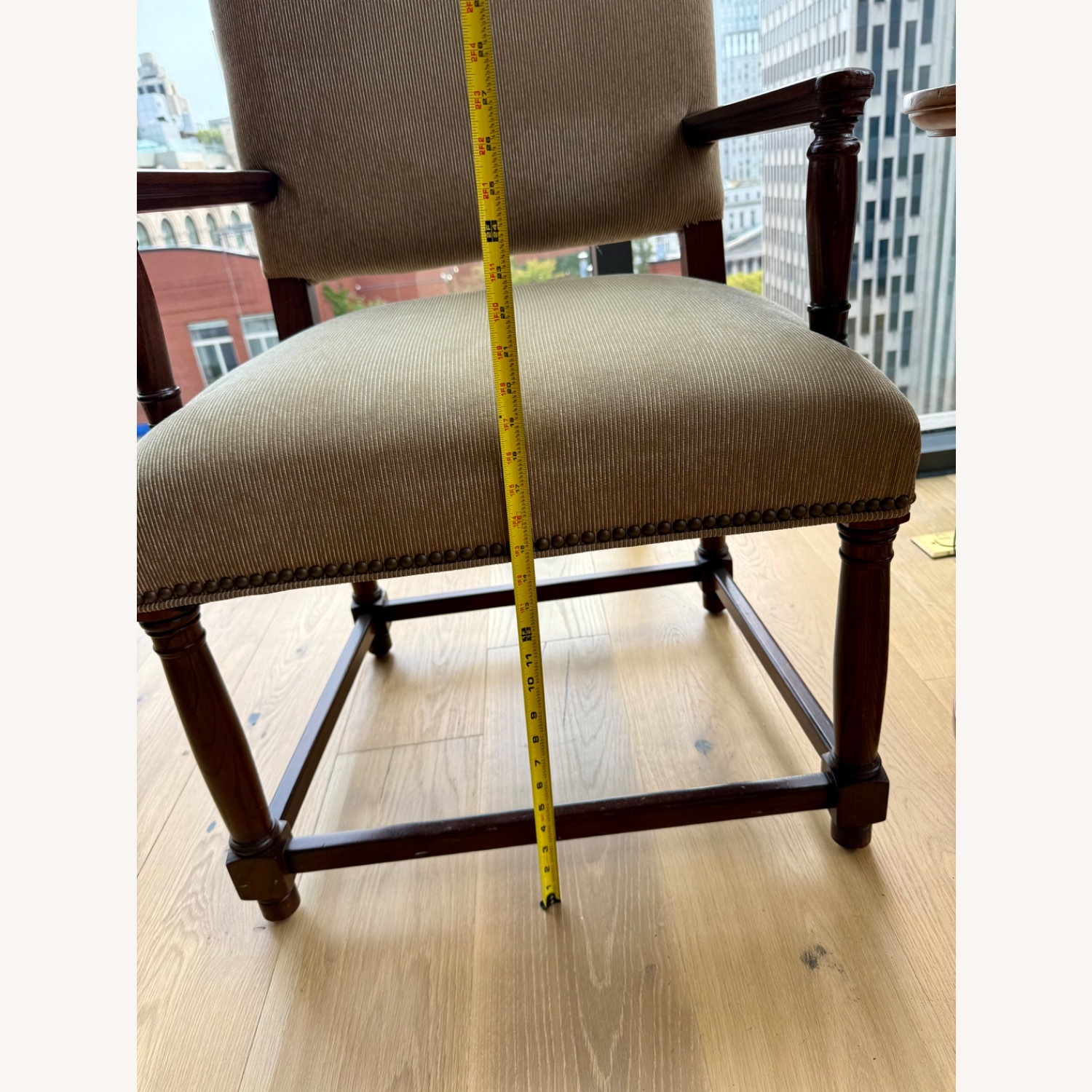 Restoration Hardware  Empire Parsons Light Brown Accent Chairs - image-3