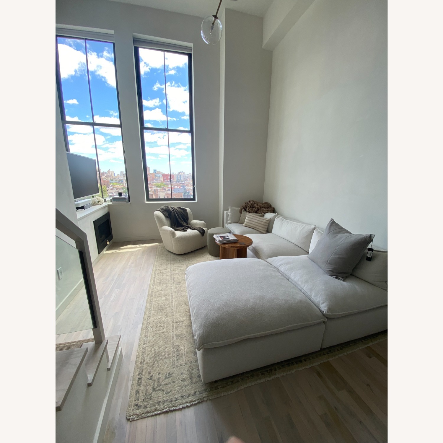 Crate & Barrel Lotus Deep Modular Sectional Sofa - image-7