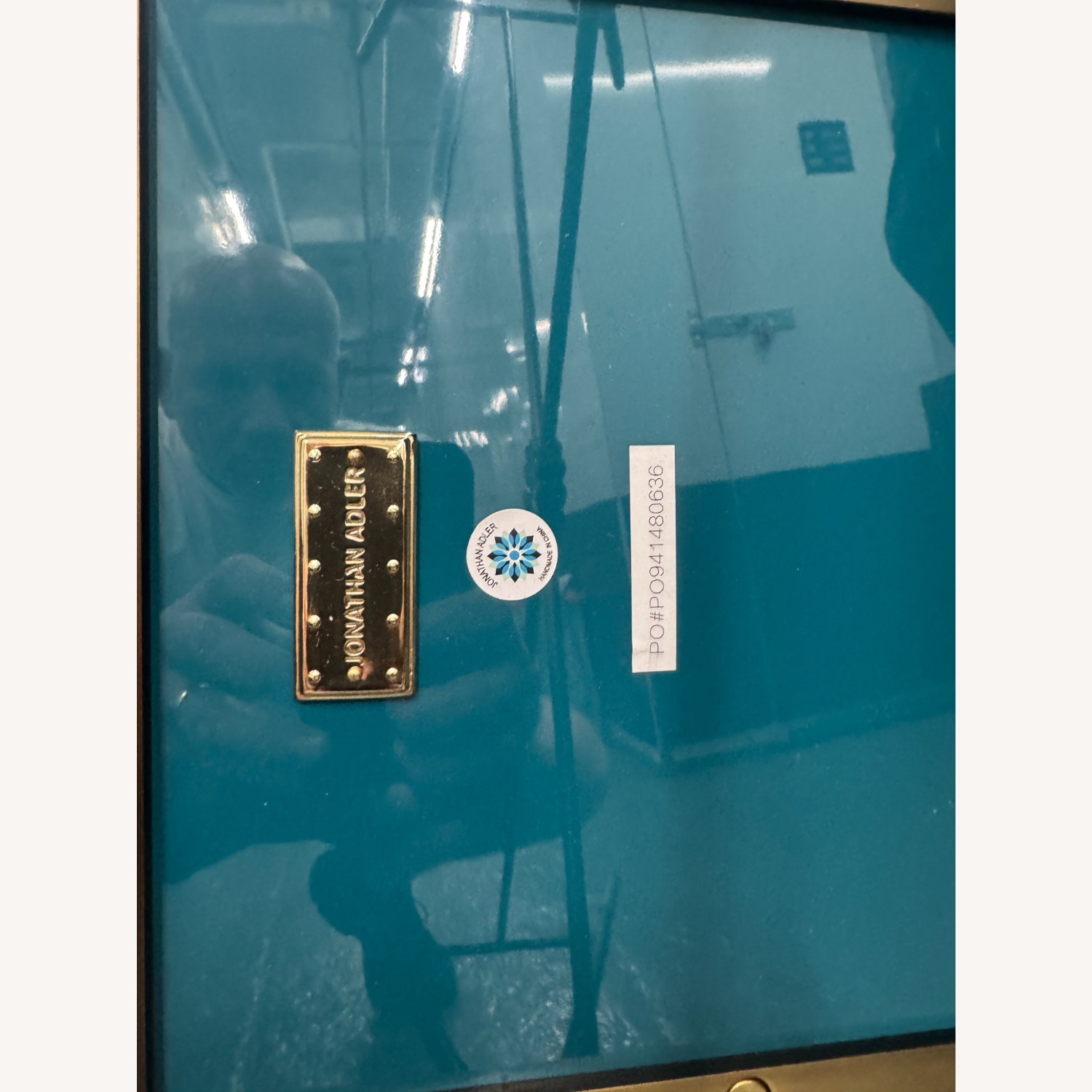 Jonathan Adler Green Metal Side Table - image-3