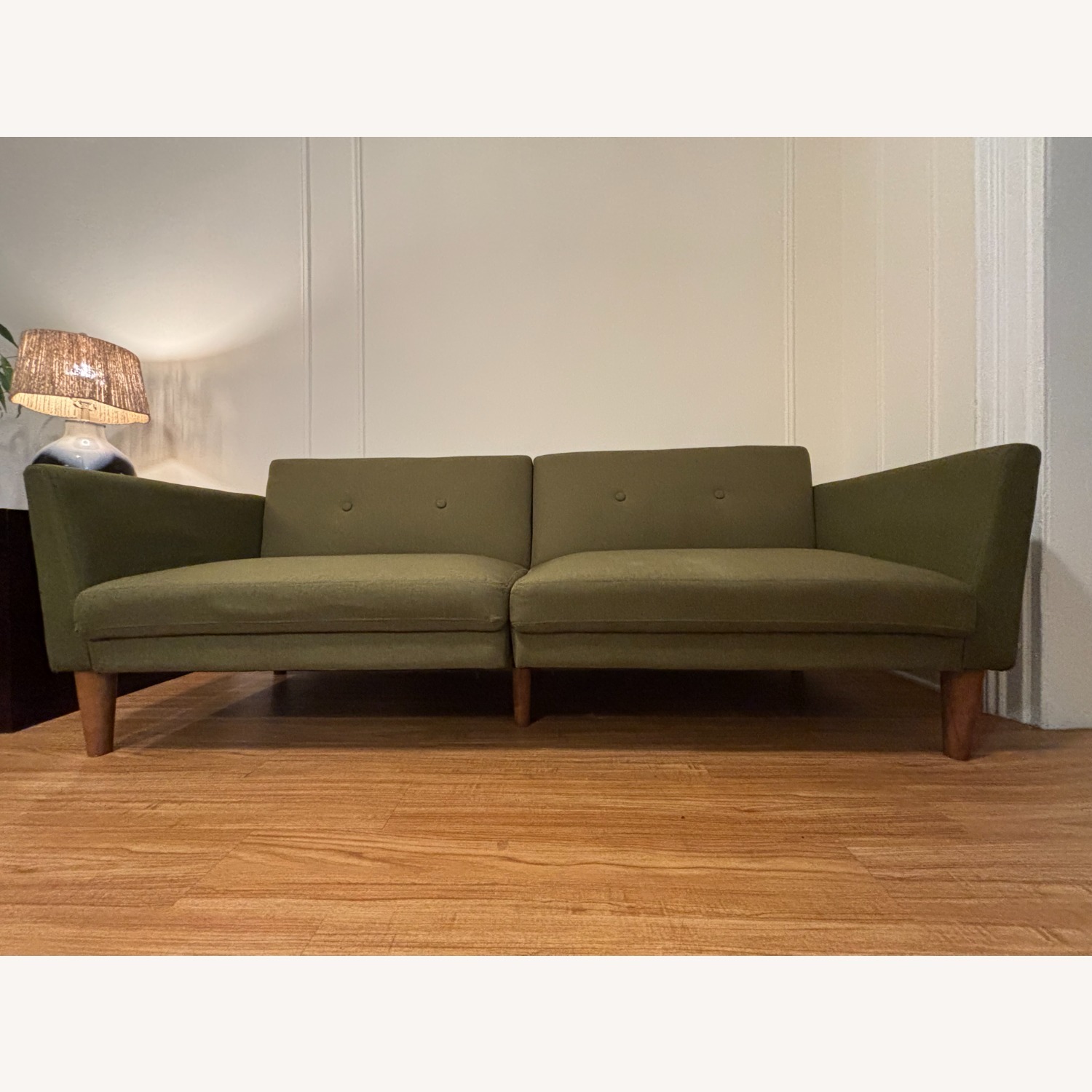 Soft Green 2 Seater Couch - image-1