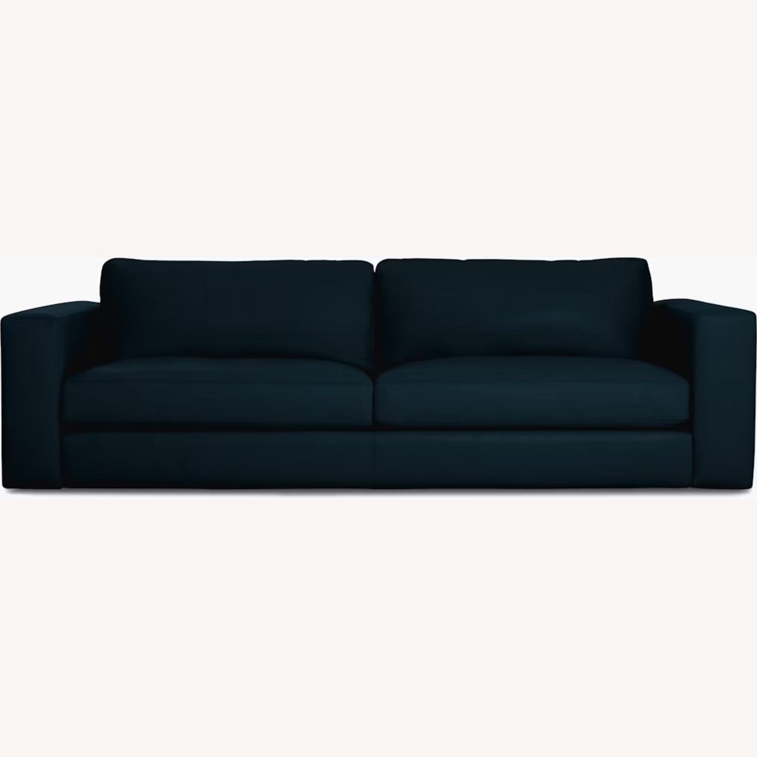 Design Within Reach Reid Blue Leather 2 Seater Sofa - image-11