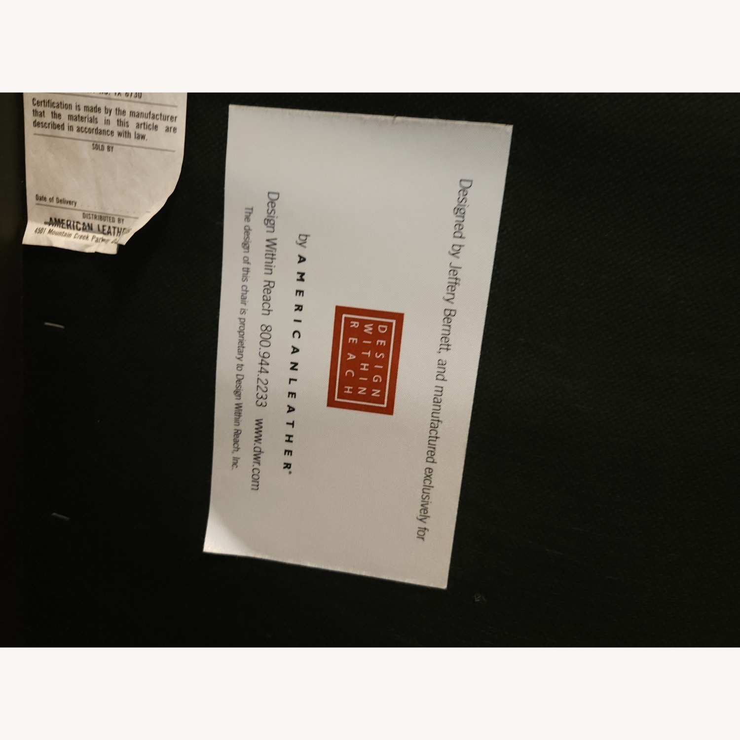 Design Within Reach Reid Blue Leather 2 Seater Sofa - image-10