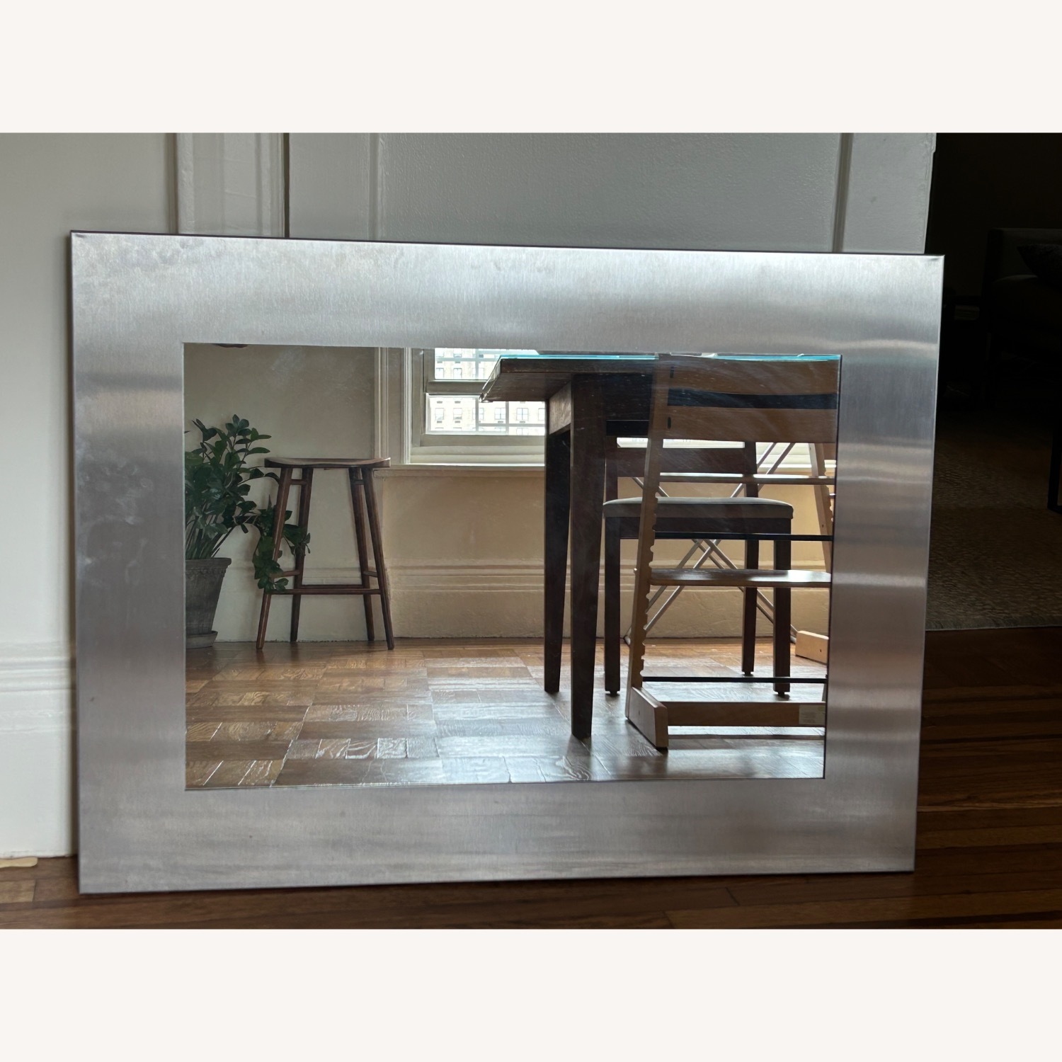 Room & Board Manhattan Silver Metal Wall Mirror - image-2