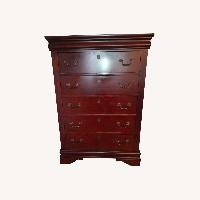 Dark Brown Wood Dresser