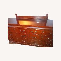 Dark Brown Wood Dresser