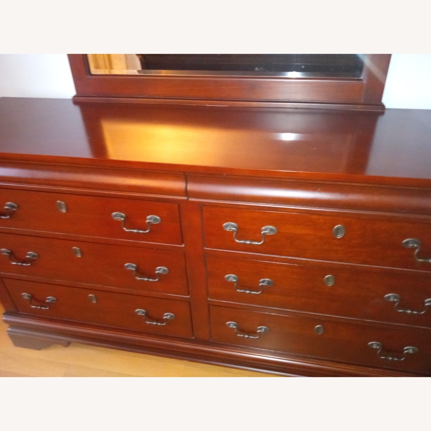 Dark Brown Wood Dresser - image-4