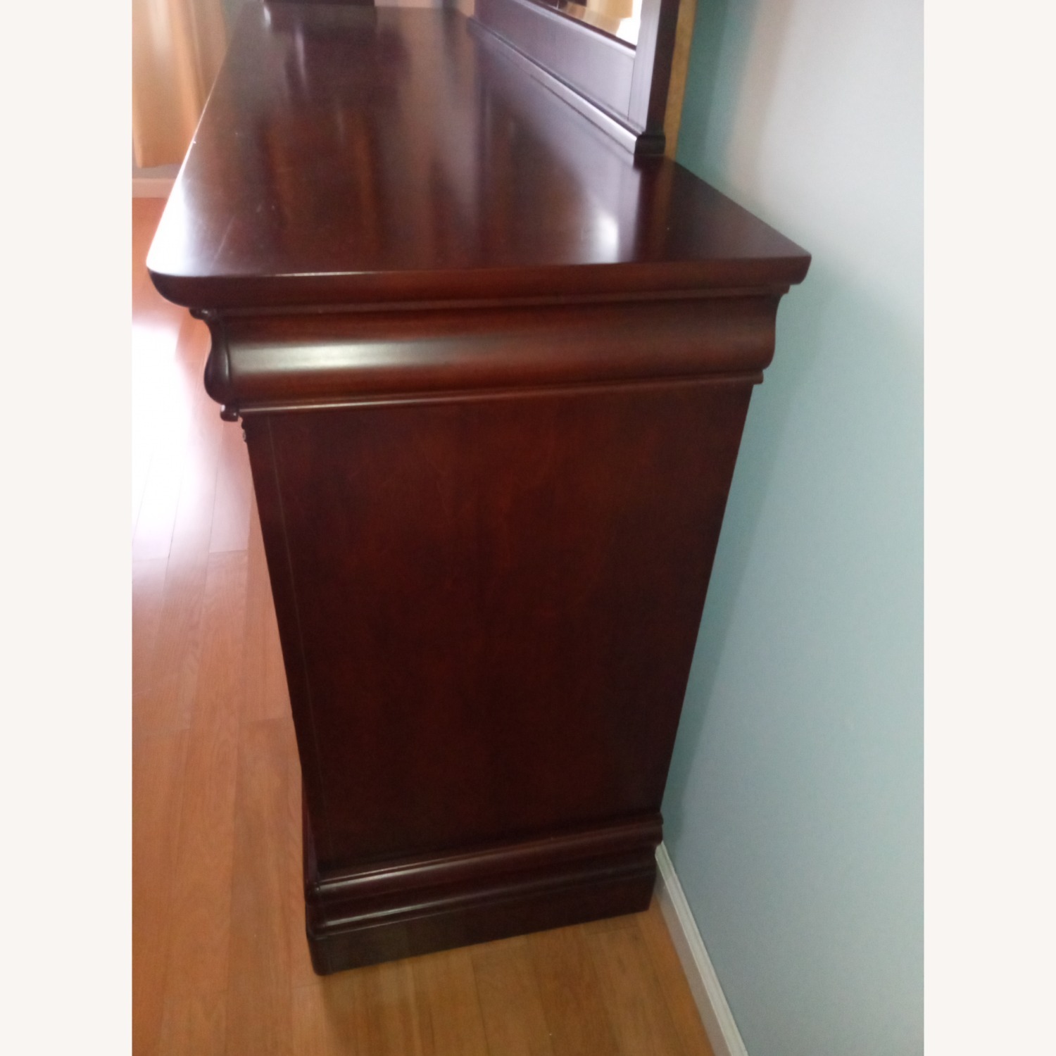 Dark Brown Wood Dresser - image-3
