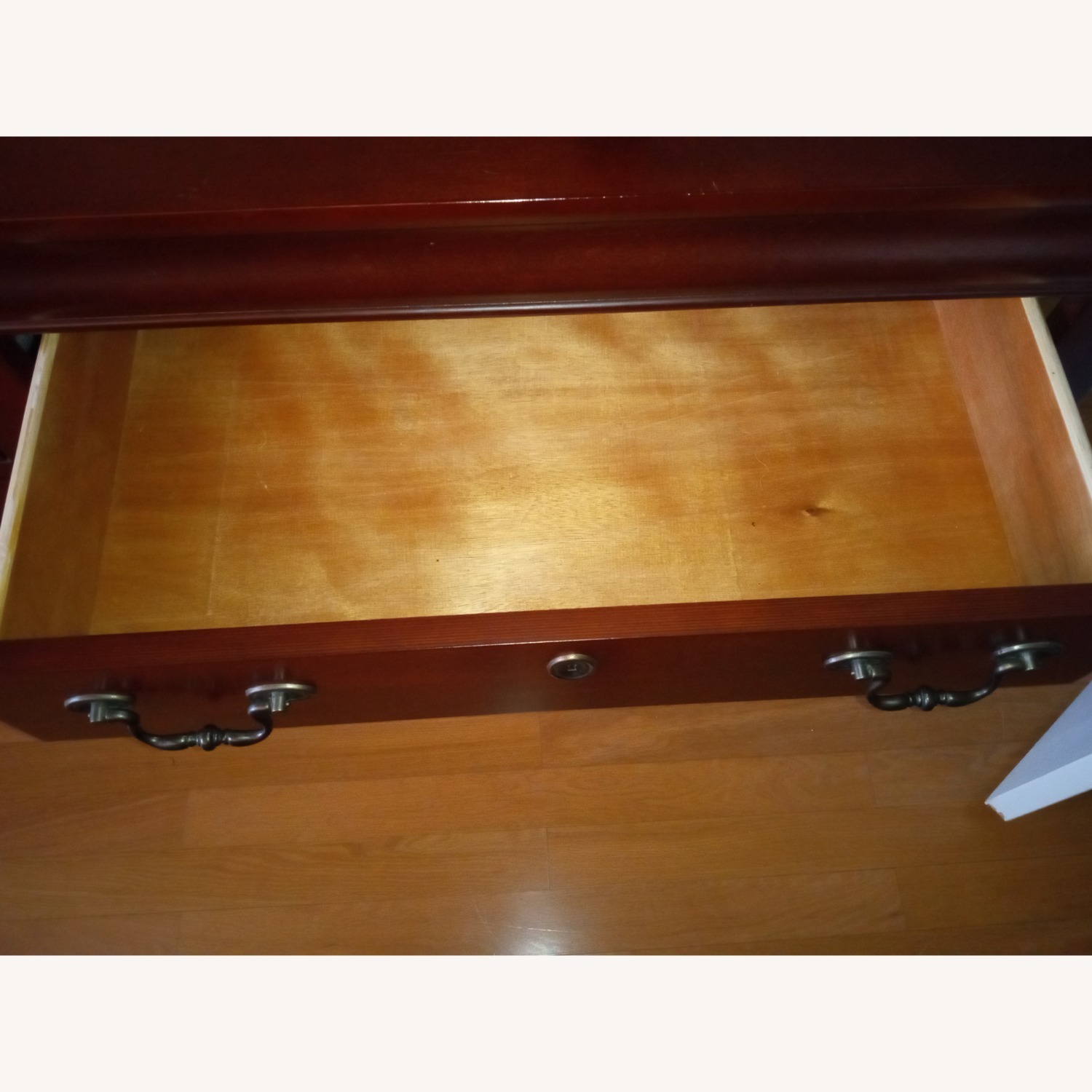 Dark Brown Wood Dresser - image-5