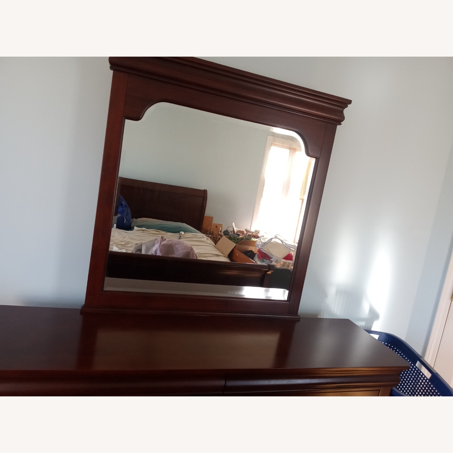 Dark Brown Wood Dresser - image-8