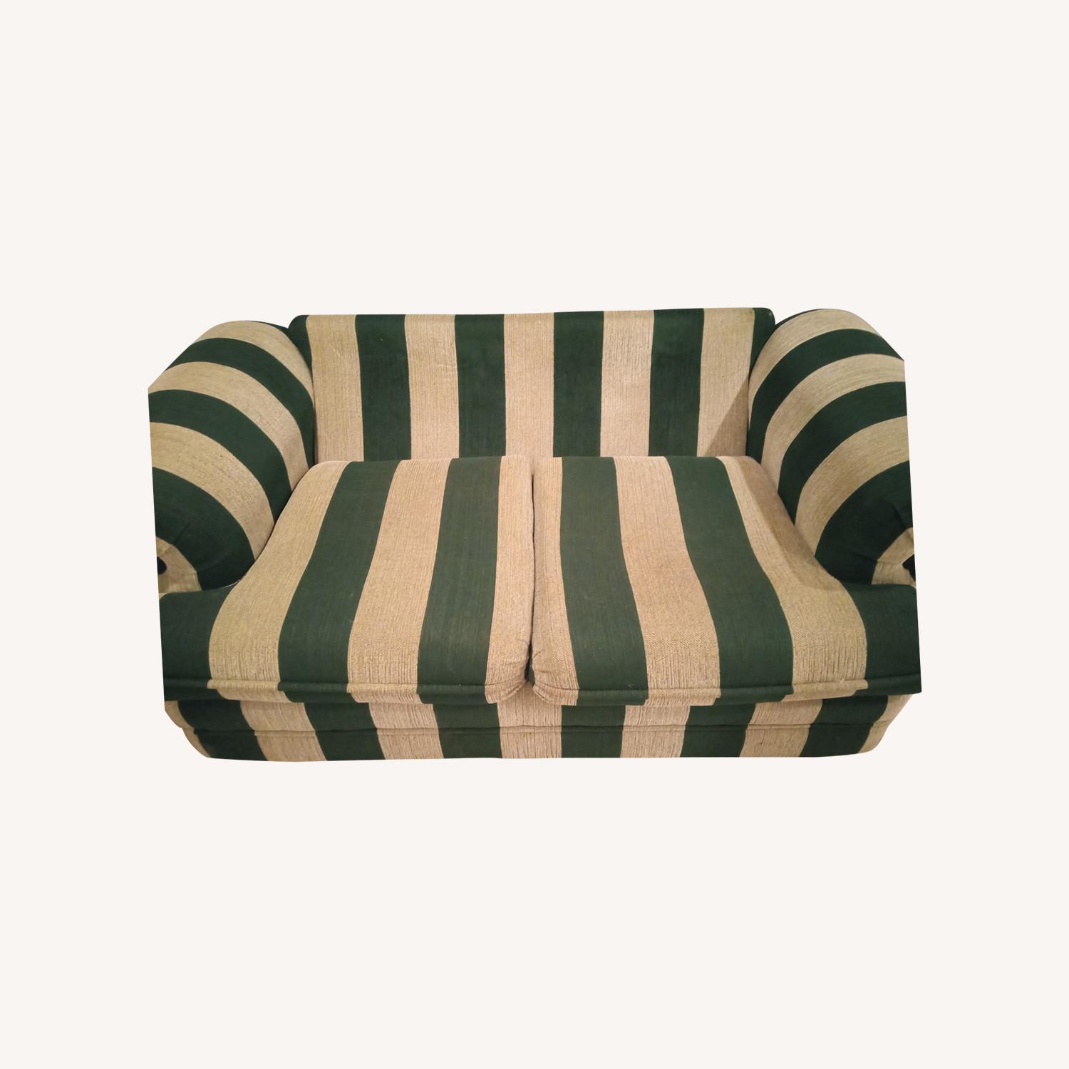 Ashley Furniture Green Fabric Loveseat - image-0