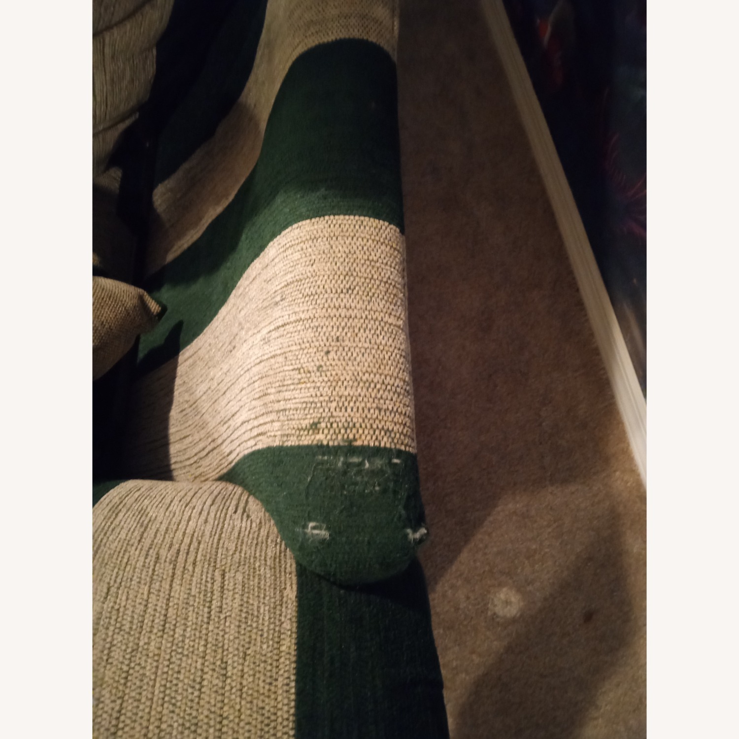 Ashley Furniture Green Fabric Loveseat - image-4